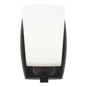Franport 8" Bath Sconce, Midnight Black Finish - Bees Lighting