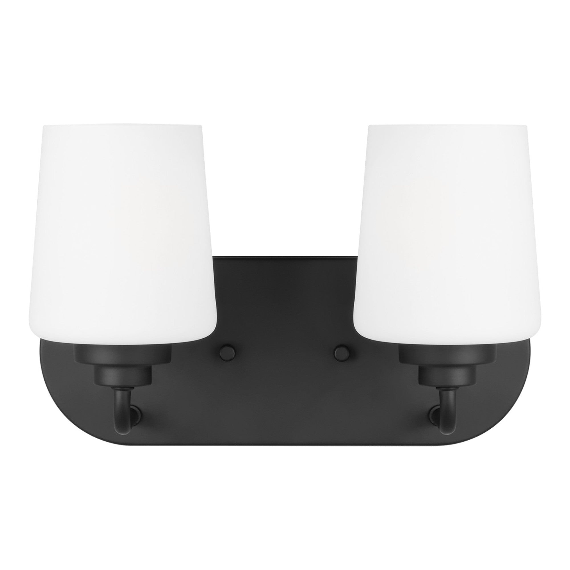 Windom 12" 2-Light LED Bathroom Vanity, Midnight Black Finish