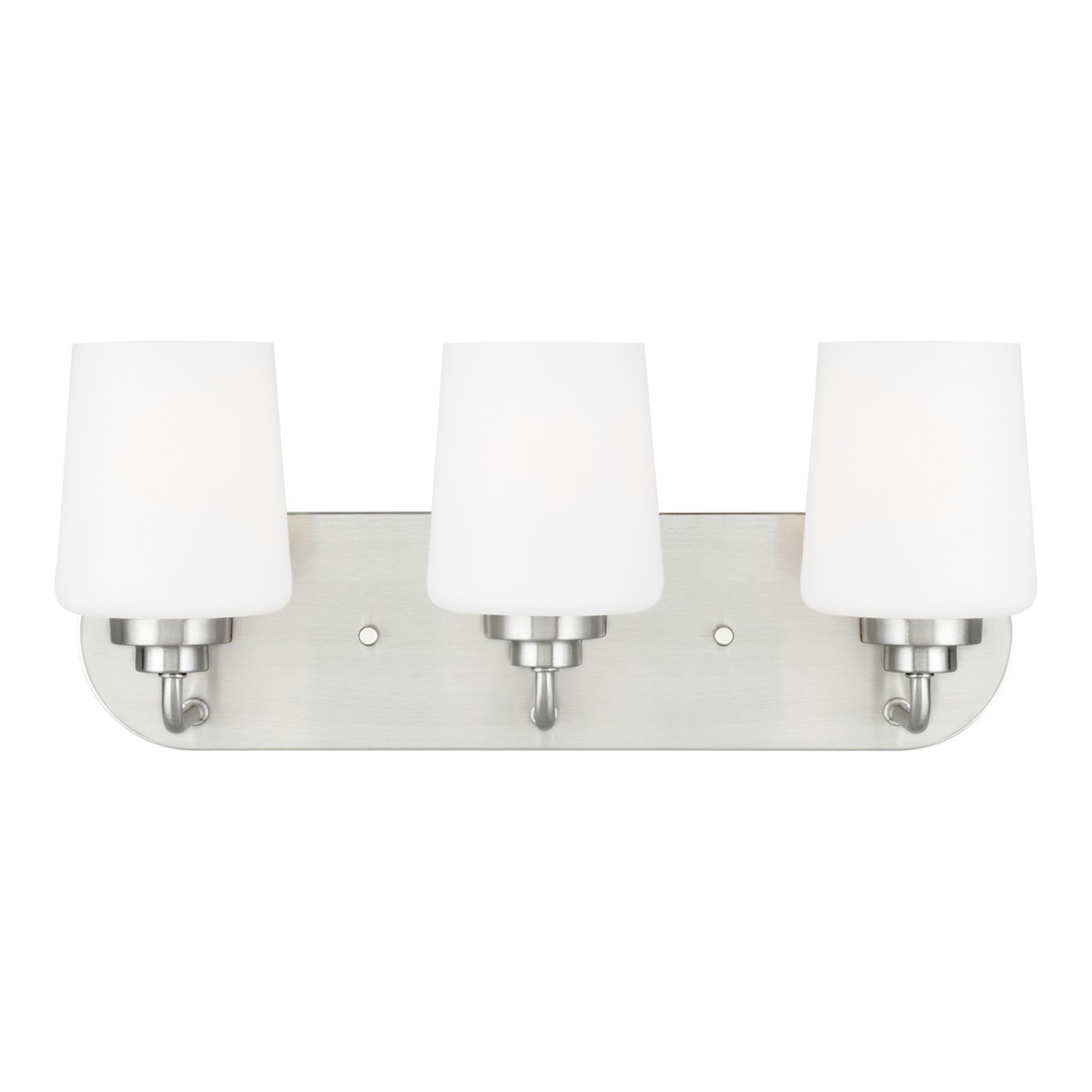 Windom 18" 3-Light Bathroom Vanity, Brushed Nickel Finish - Bees Lighting