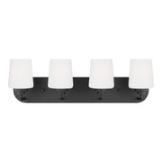 Windom 24" 4-Light LED Bathroom Vanity, Midnight Black Finish - Bees Lighting