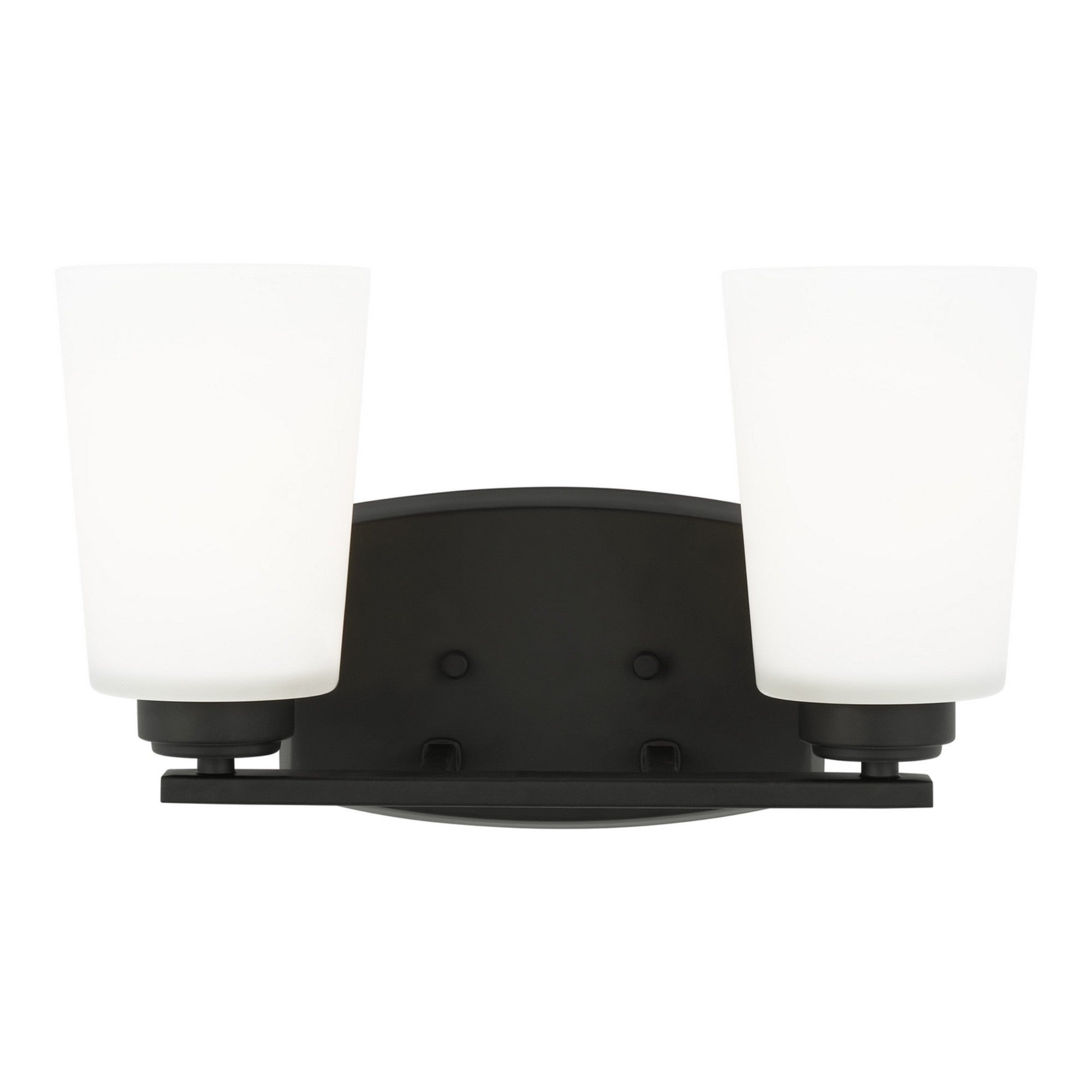 Franport 13" 2-Light Bathroom Vanity, Midnight Black Finish - Bees Lighting