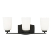 Franport 21" 3-Light LED Bathroom Vanity, Midnight Black Finish - Bees Lighting