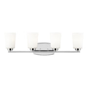 Franport 29" 4-Light LED Bathroom Vanity, Chrome Finish - Bees Lighting