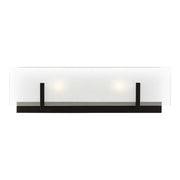 Syll 18" 2-Light LED Bathroom Vanity, Midnight Black Finish - Bees Lighting