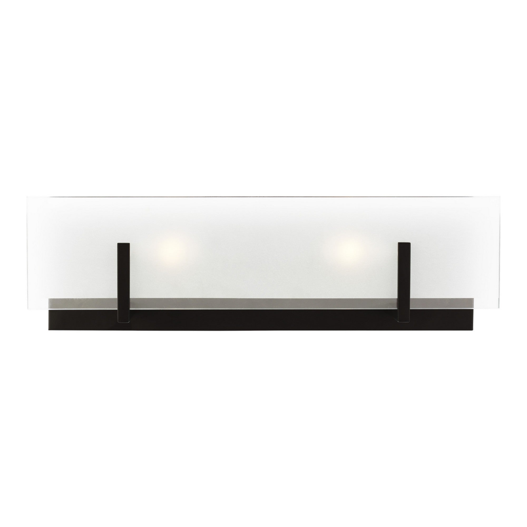 Syll 18" 2-Light LED Bathroom Vanity, Midnight Black Finish - Bees Lighting
