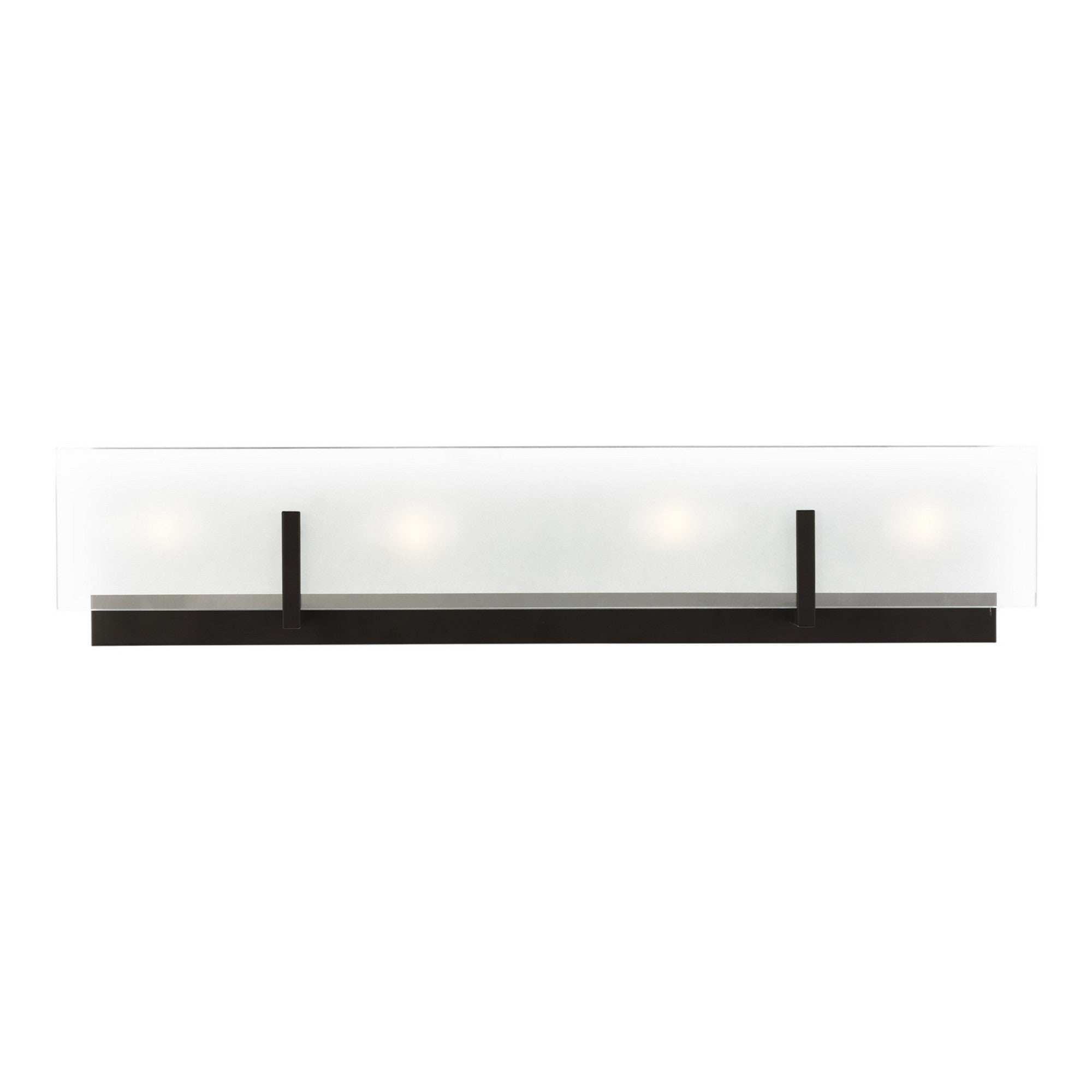 Syll 26" 4-Light Bathroom Vanity, Midnight Black Finish - Bees Lighting