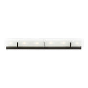 Syll 38" 6-Light Bathroom Vanity, Midnight Black Finish - Bees Lighting
