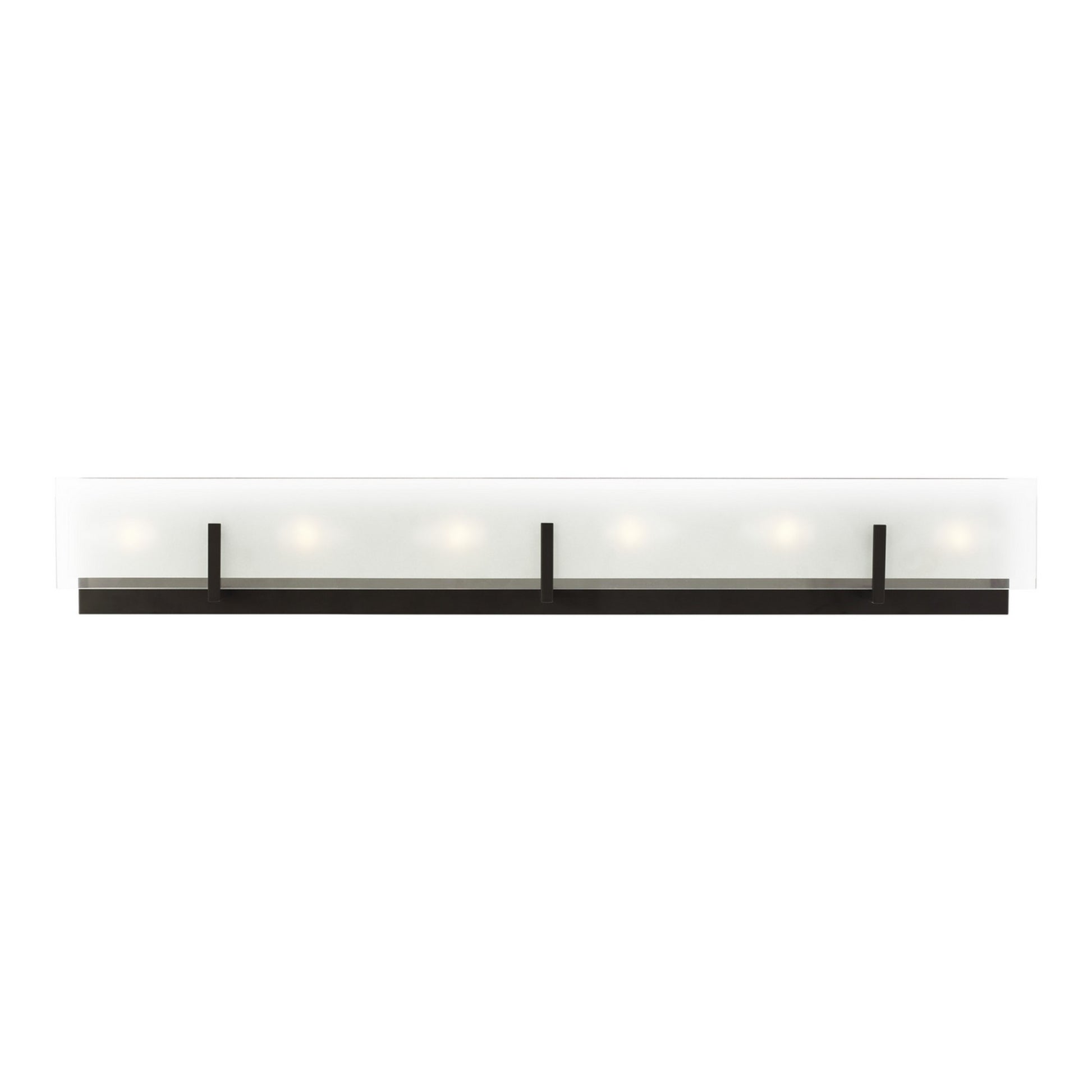 Syll 38" 6-Light LED Bathroom Vanity, Midnight Black Finish - Bees Lighting