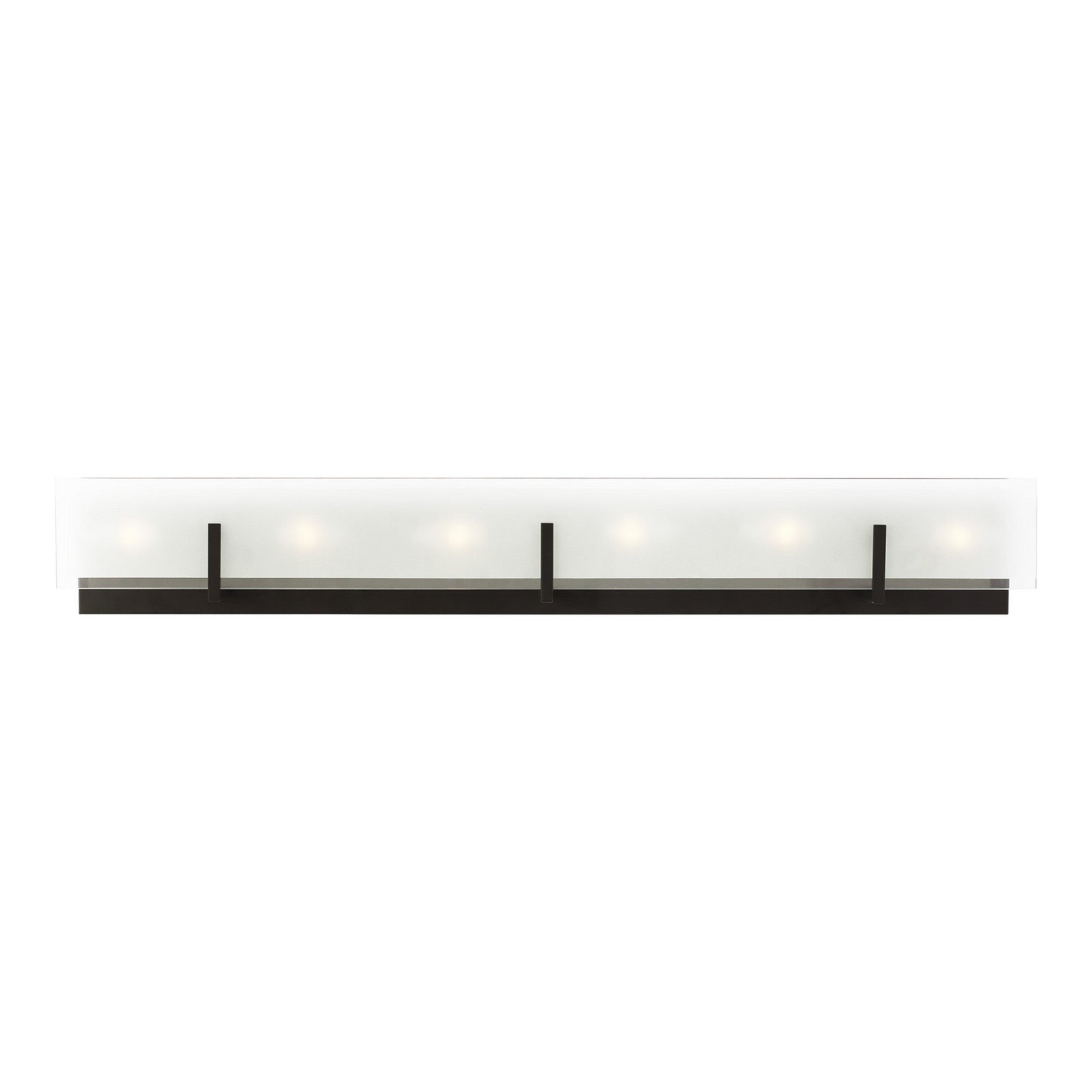 Syll 38" 6-Light LED Bathroom Vanity, Midnight Black Finish - Bees Lighting