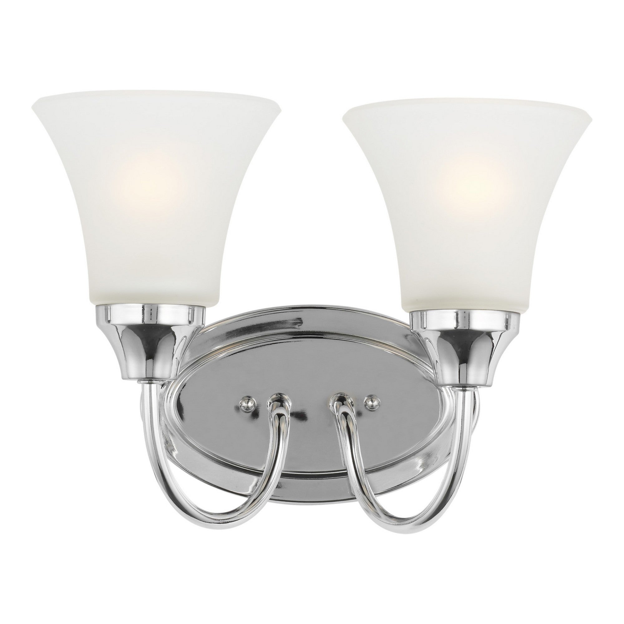 Holman 12" 2-Light LED Bathroom Vanity, Chrome Finish - Bees Lighting