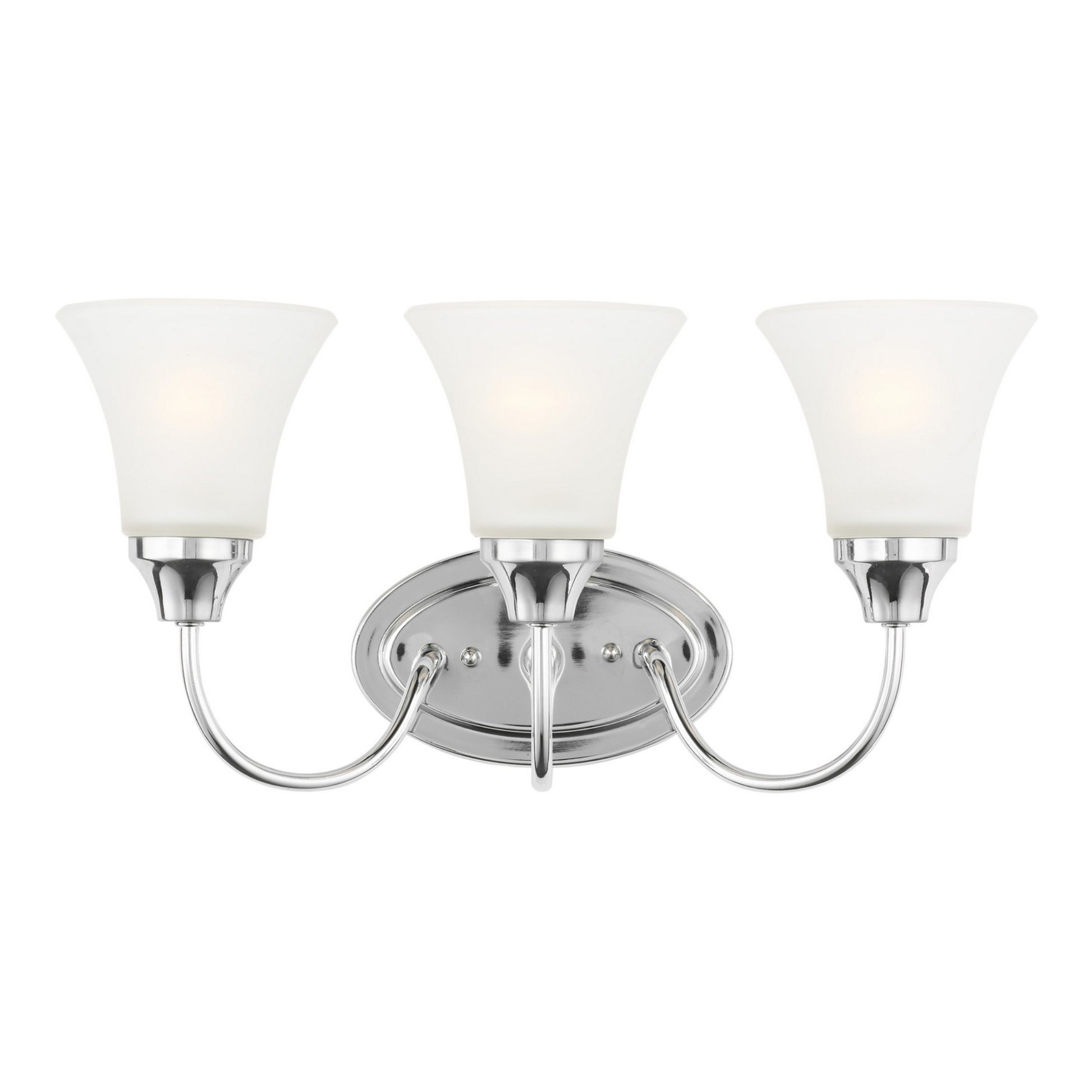 Holman 18" 3-Light Bathroom Vanity, Chrome Finish - Bees Lighting