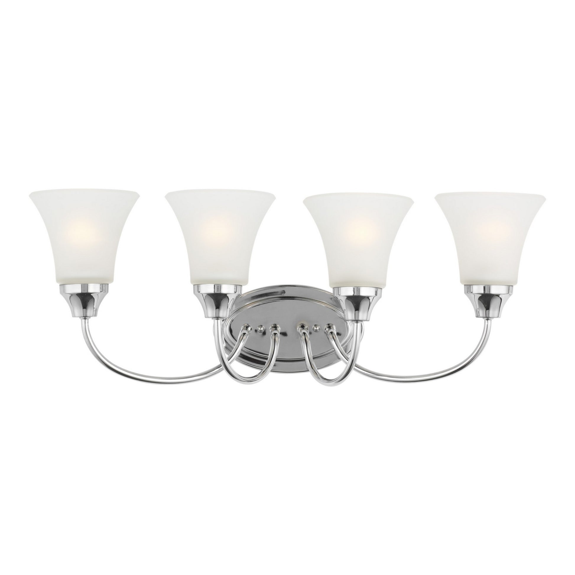 Holman 25" 4-Light Bathroom Vanity, Chrome Finish - Bees Lighting