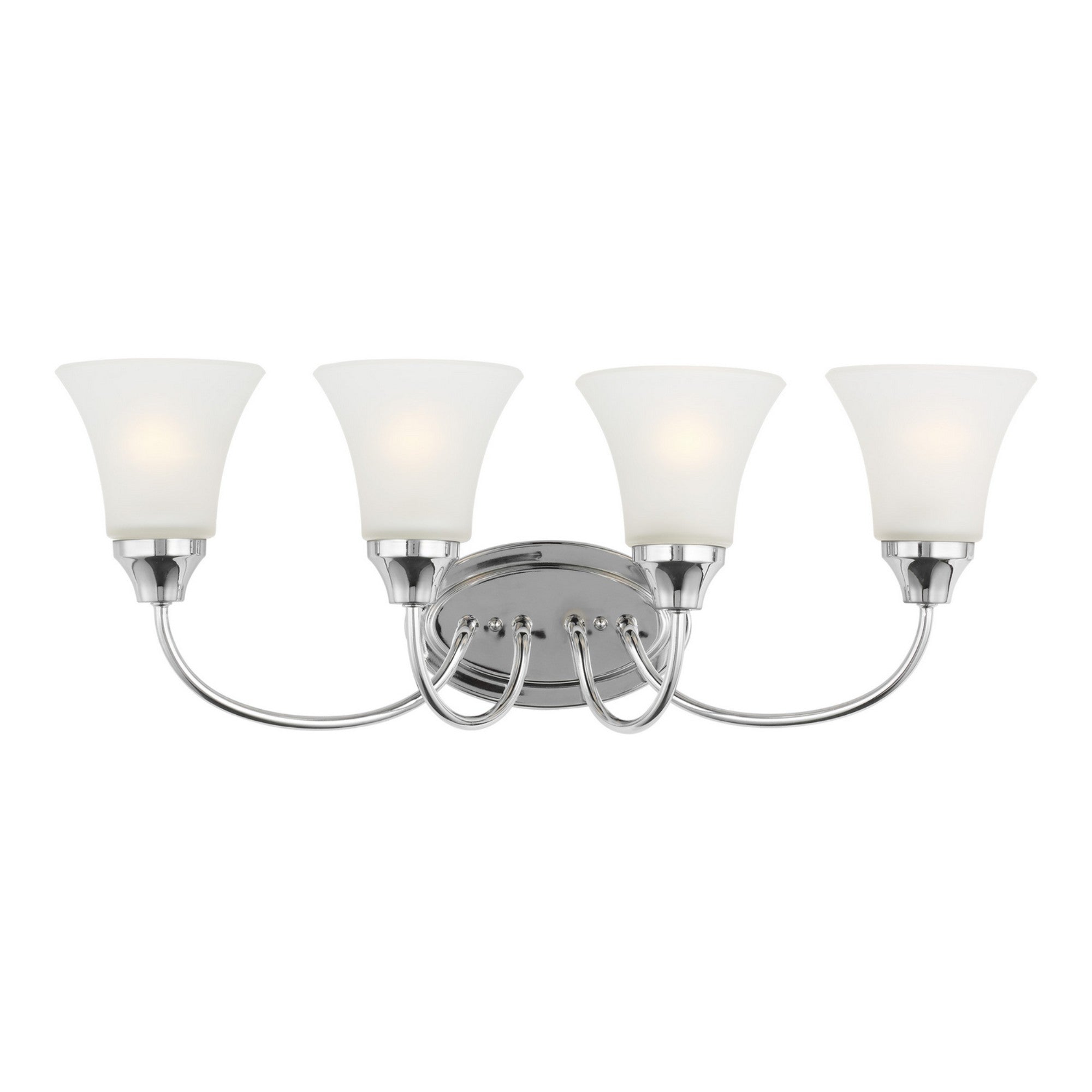 Holman 25" 4-Light Bathroom Vanity, Chrome Finish - Bees Lighting