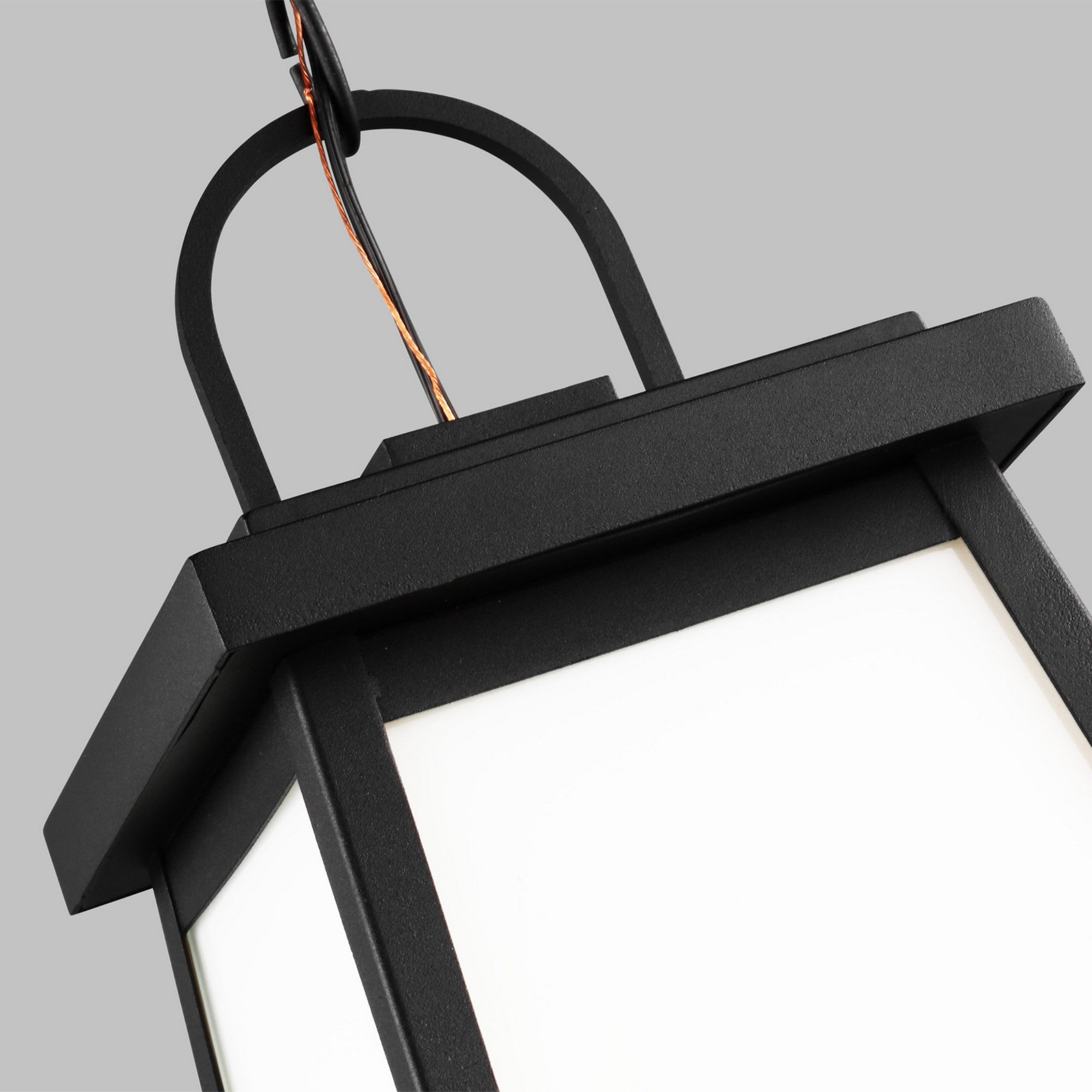 Founders 14" Outdoor Pendant, Black Finish - Bees Lighting