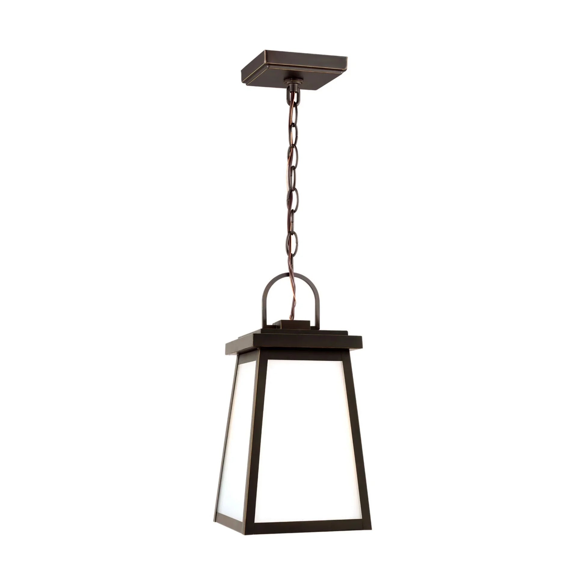 Founders 14" Outdoor Pendant, Antique Bronze Finish - Bees Lighting