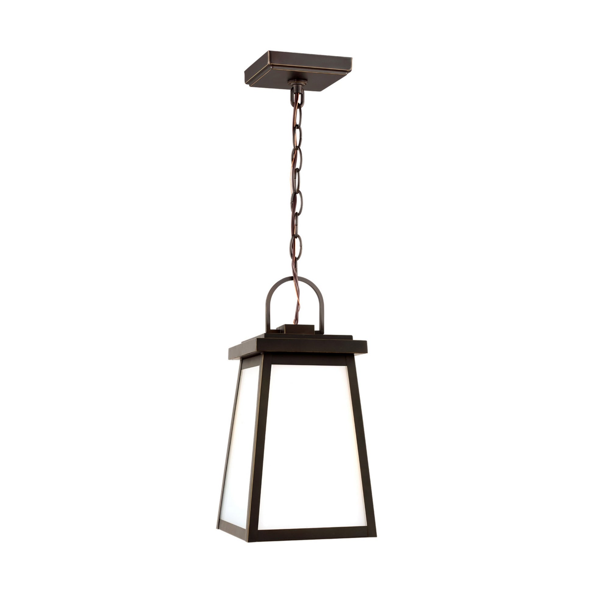 Founders 14" LED Outdoor Pendant, Antique Bronze Finish - Bees Lighting