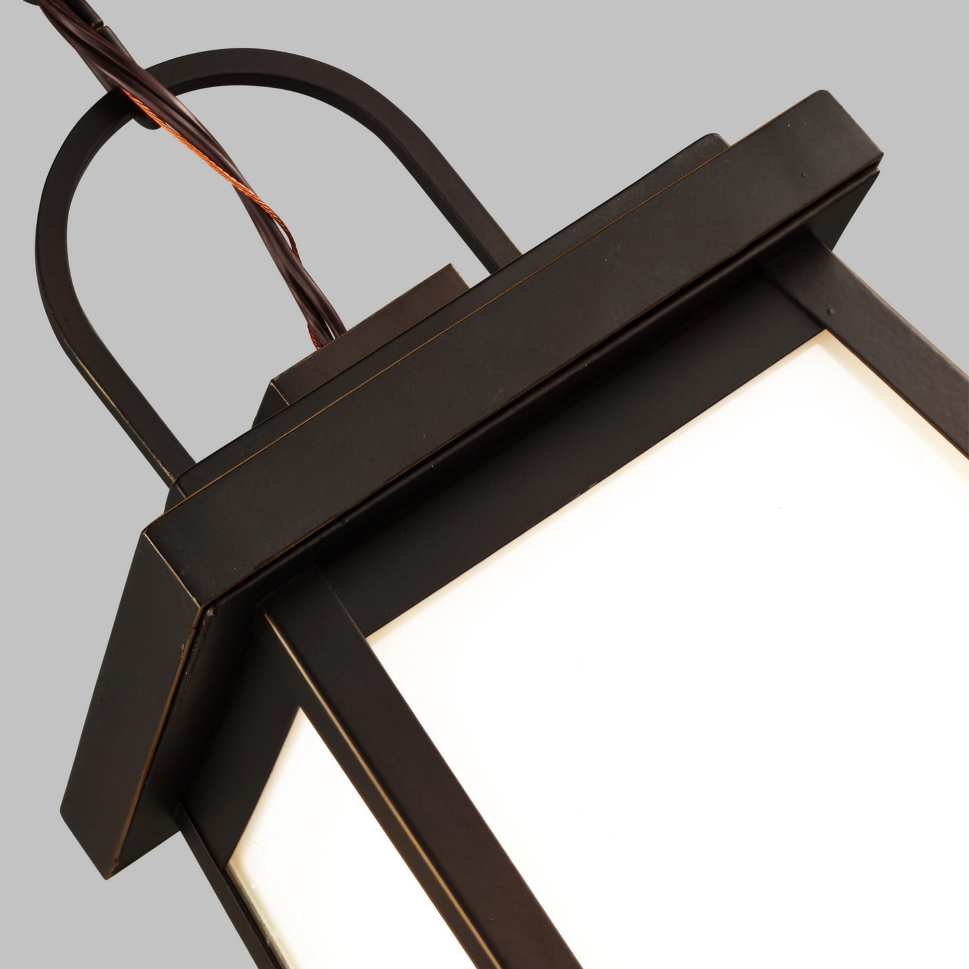 Founders 14" LED Outdoor Pendant, Antique Bronze Finish - Bees Lighting