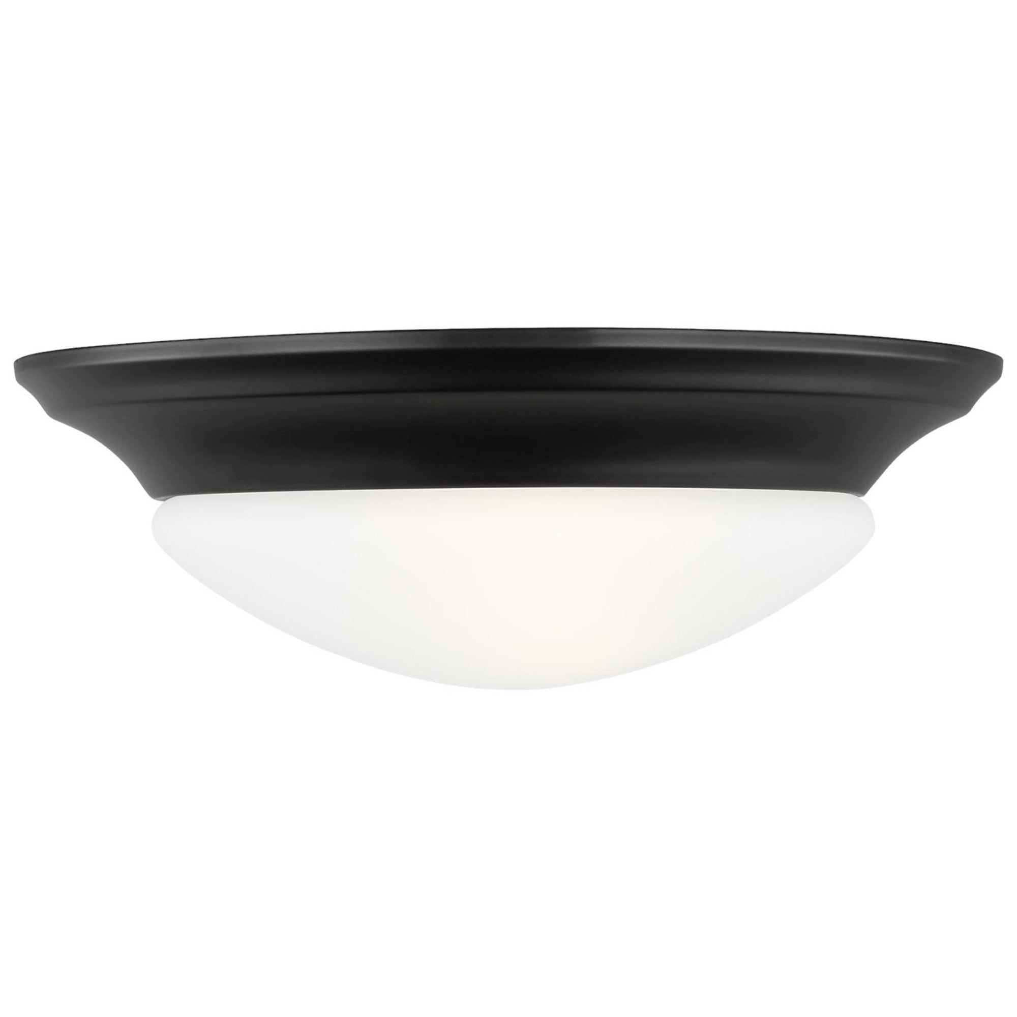 Nash 12" Flush Mount, Midnight Black Finish - Bees Lighting