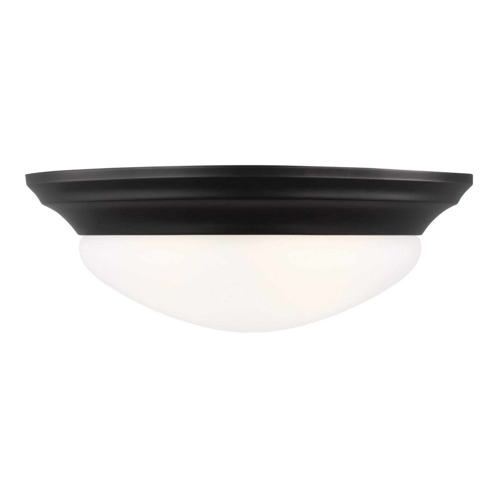 Nash 14" 2-Light LED Flush Mount, Midnight Black Finish - Bees Lighting