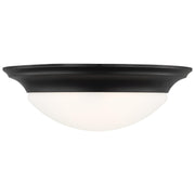 Nash 17" 3-Light LED Flush Mount, Midnight Black Finish - Bees Lighting