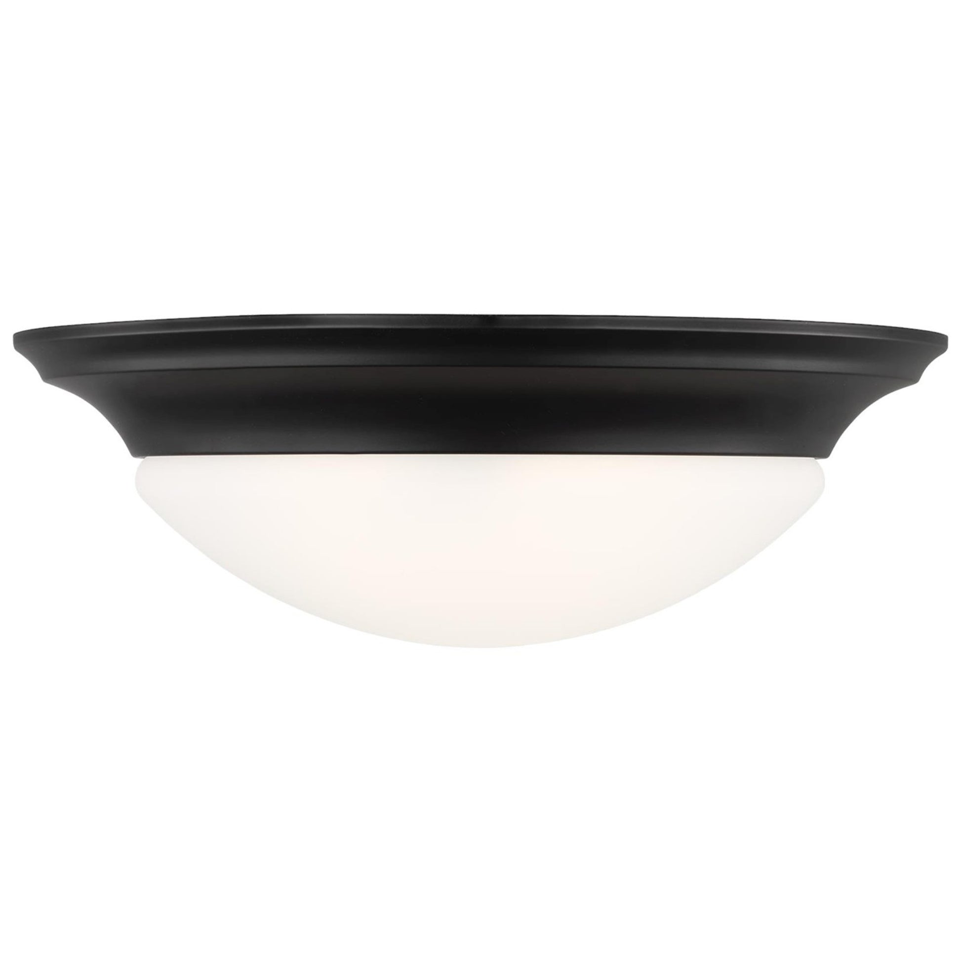 Nash 17" 3-Light LED Flush Mount, Midnight Black Finish - Bees Lighting