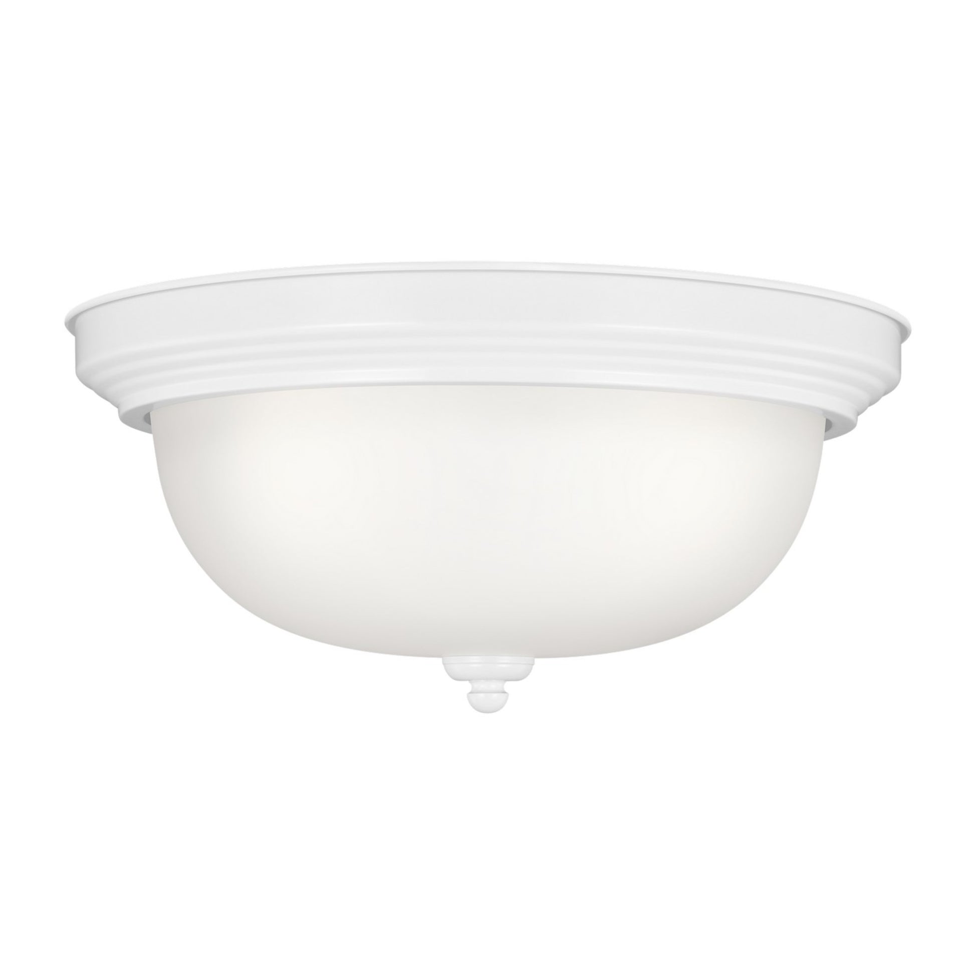 Geary 15" 3-Light LED Flush Mount, White Finish - Bees Lighting