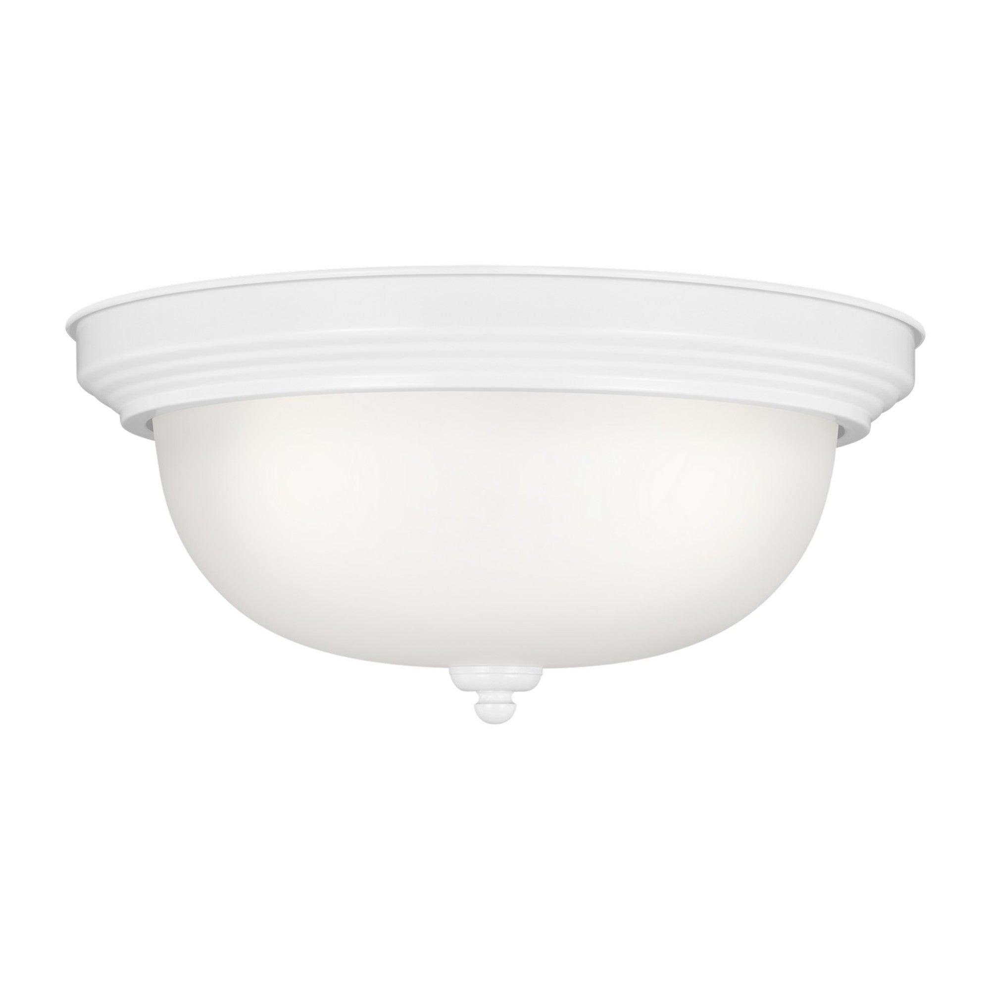 Geary 15" 3-Light LED Flush Mount, White Finish - Bees Lighting