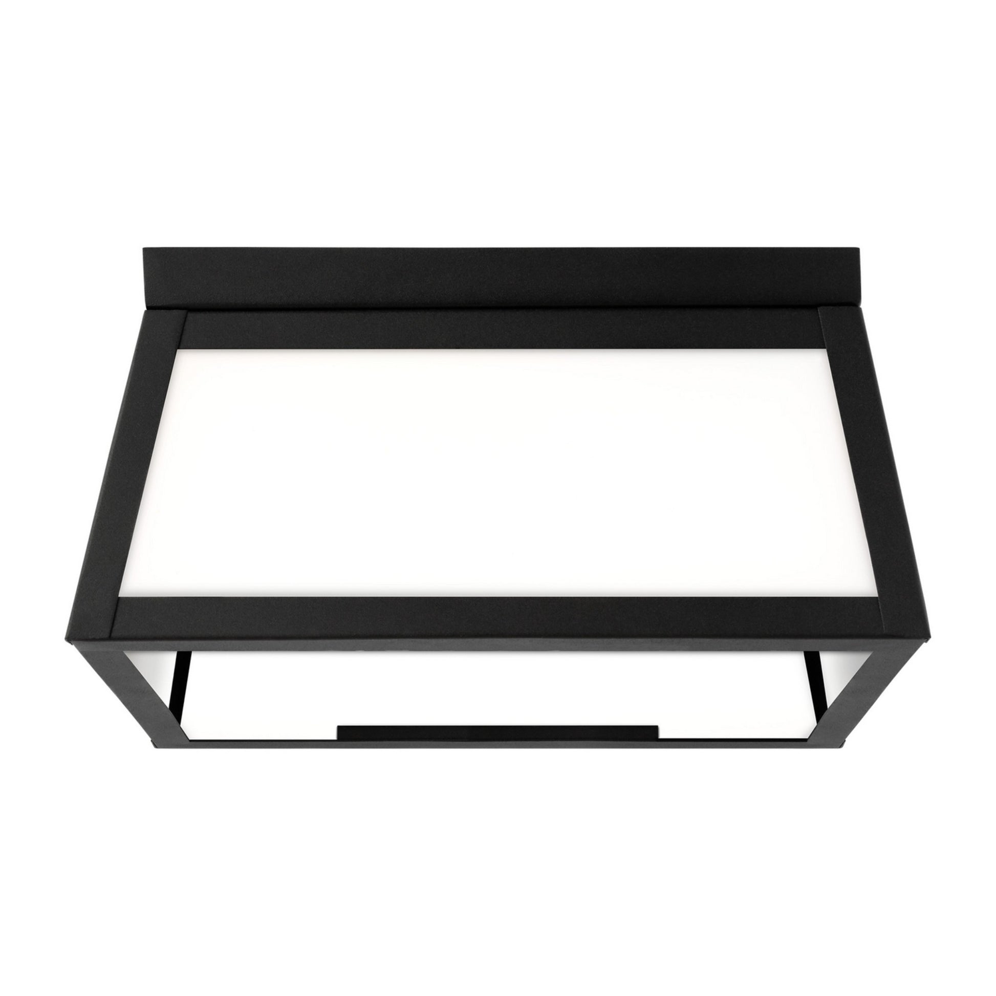 Founders 12" 2-Light Outdoor Flush Mount, Black Finish - Bees Lighting