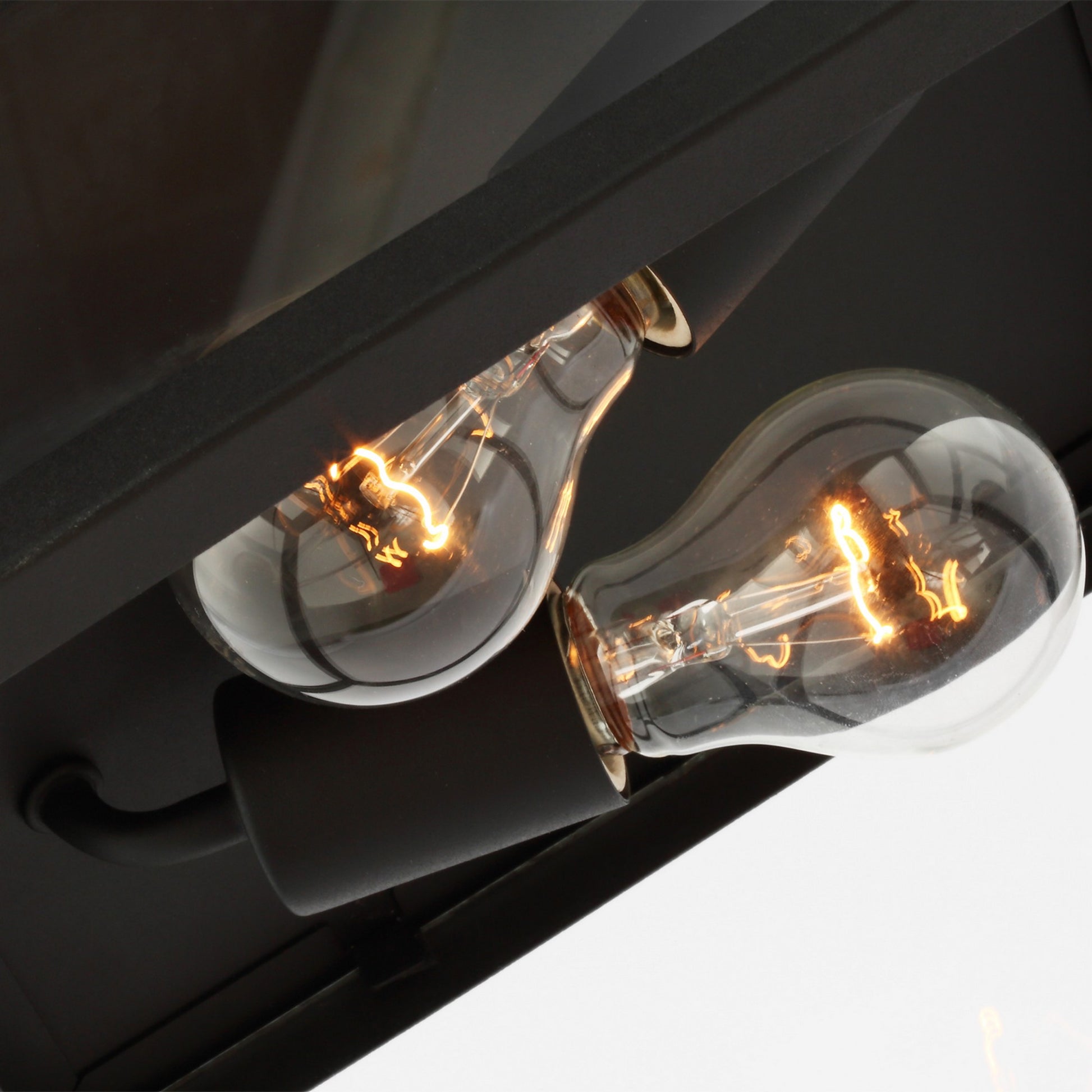 Founders 12" 2-Light Outdoor Flush Mount, Black Finish - Bees Lighting