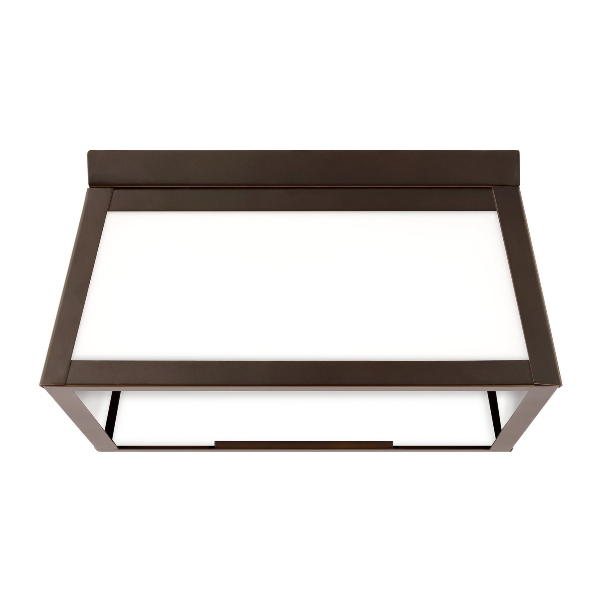 Founders 12" 2-Light LED Outdoor Flush Mount, Antique Bronze Finish - Bees Lighting