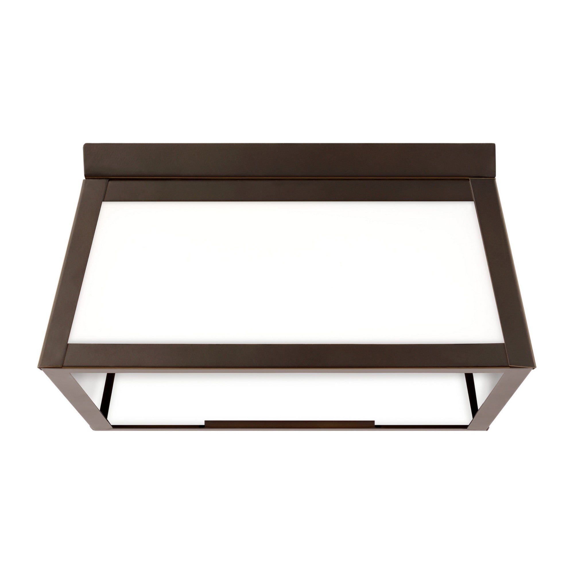 Founders 12" 2-Light LED Outdoor Flush Mount, Antique Bronze Finish - Bees Lighting