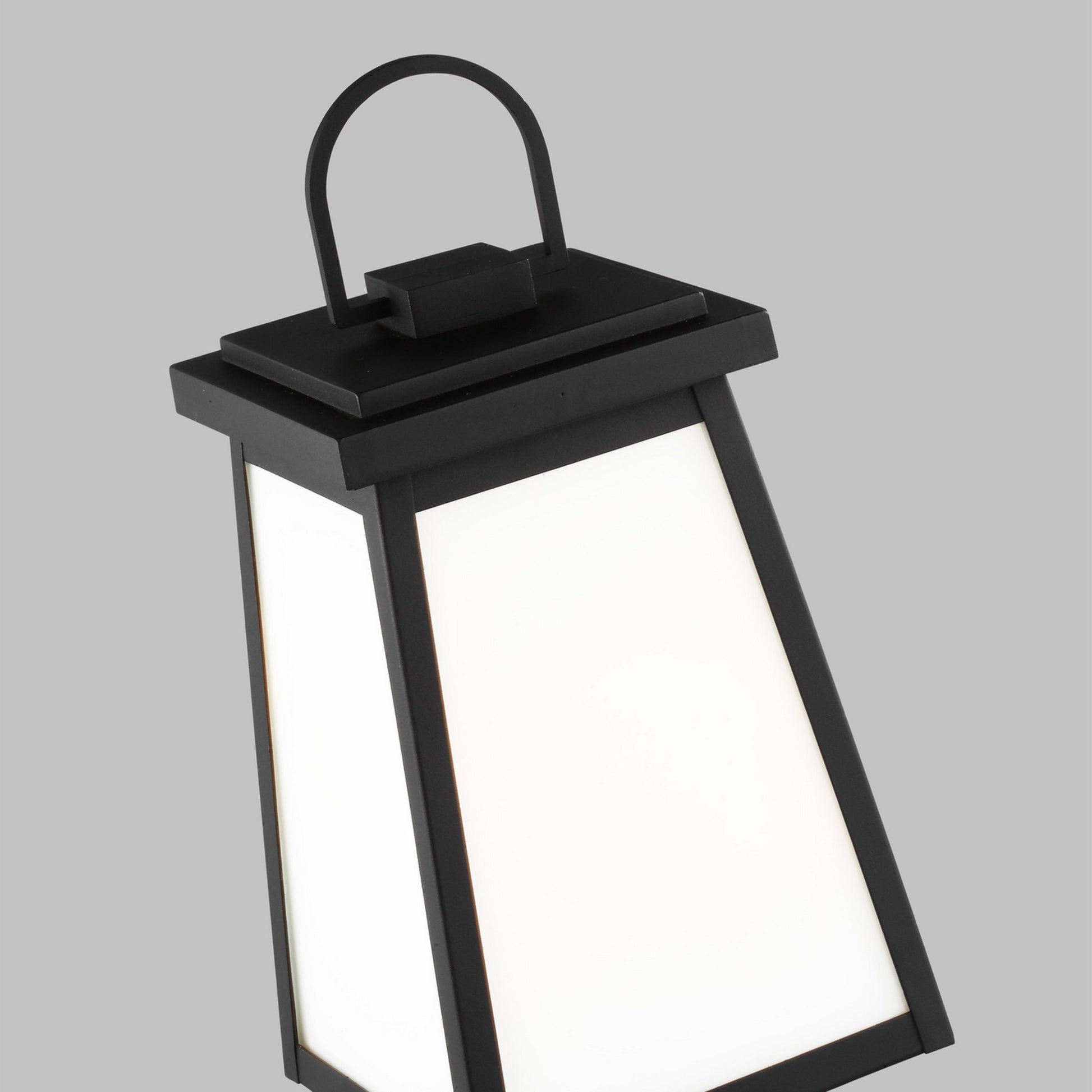Founders 17" Outdoor Post Lantern, Black Finish - Bees Lighting