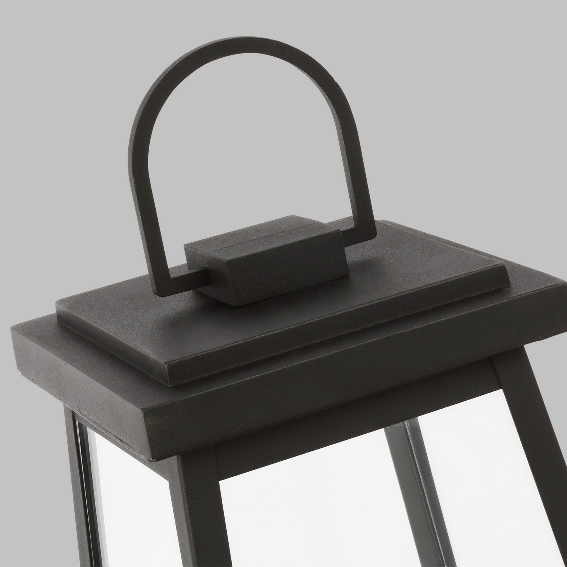 Founders 17" Outdoor Post Lantern, Black Finish - Bees Lighting