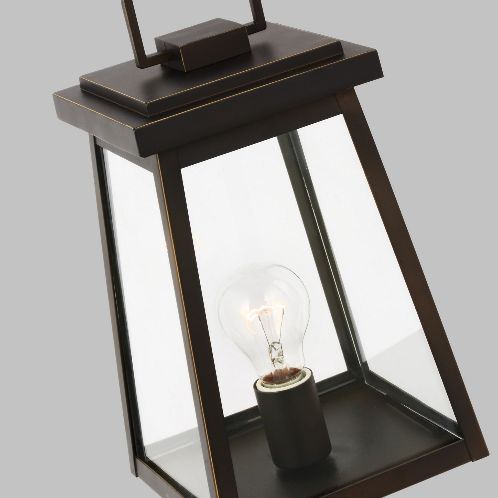 Founders 17" Outdoor Post Lantern, Antique Bronze Finish - Bees Lighting