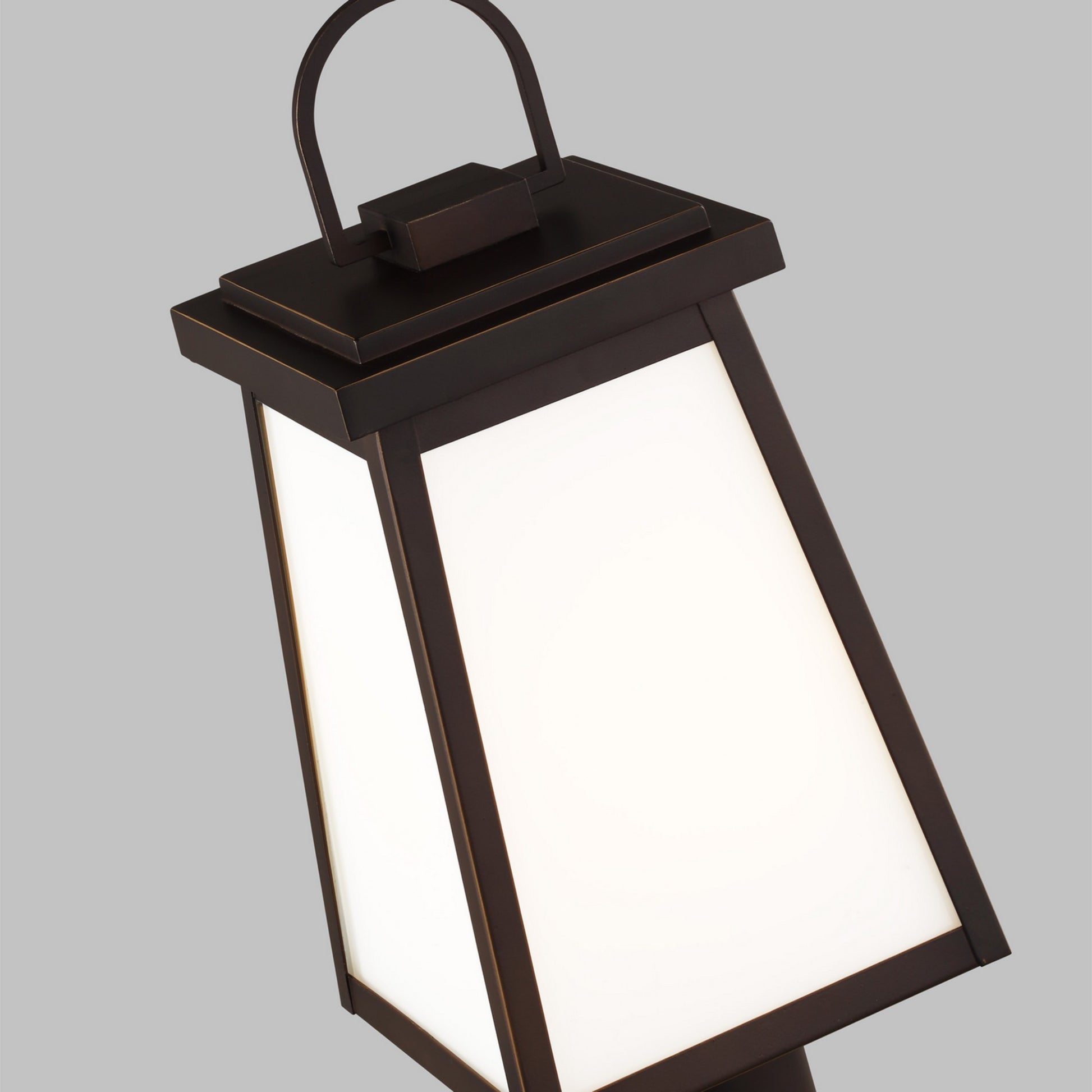 Founders 17" LED Outdoor Post Lantern, Antique Bronze Finish - Bees Lighting