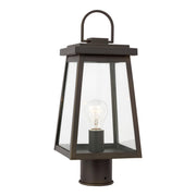 Founders 17" LED Outdoor Post Lantern, Antique Bronze Finish - Bees Lighting