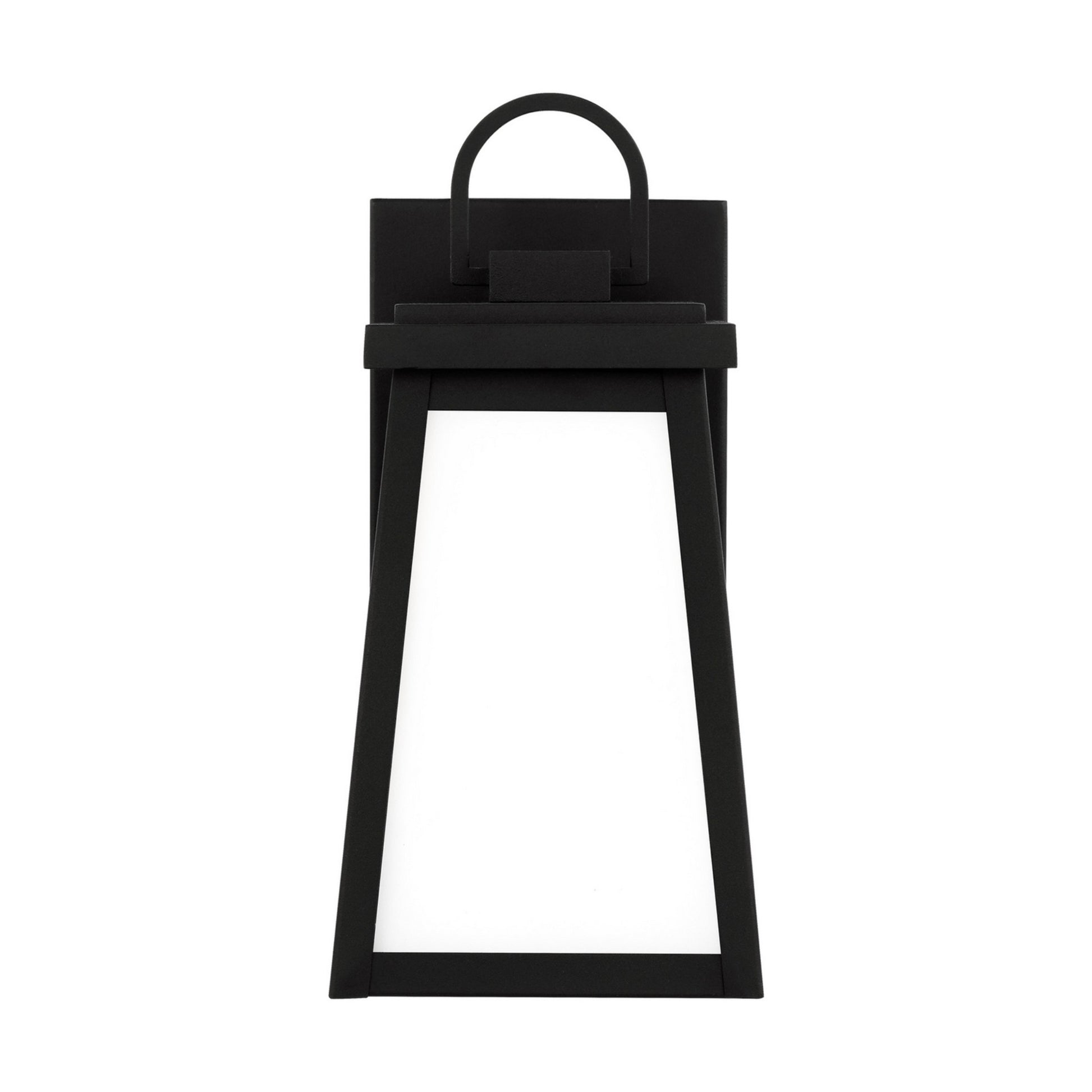 Founders 12" Small Outdoor Wall Lantern, Black Finish - Bees Lighting