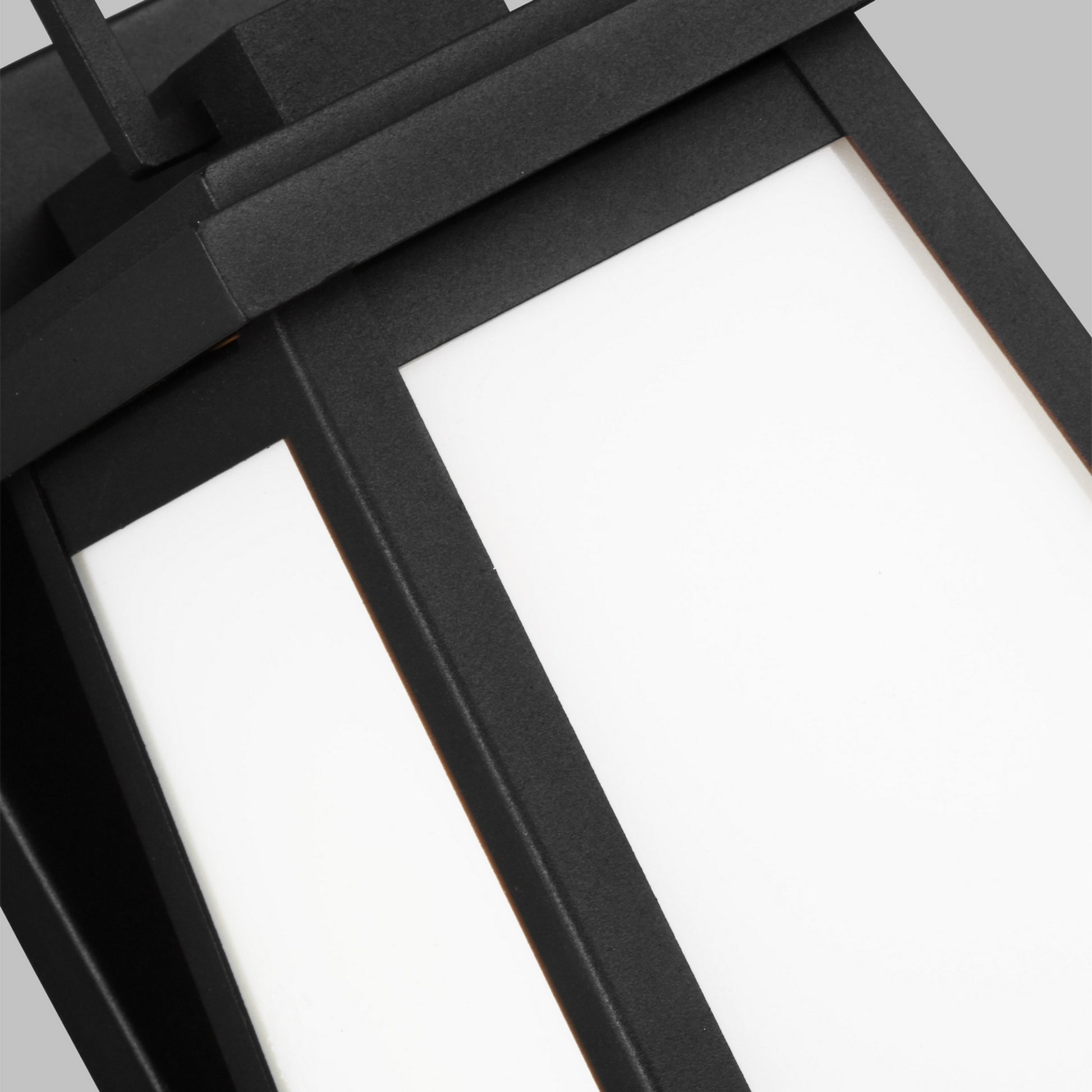 Founders 12" Small Outdoor Wall Lantern, Black Finish - Bees Lighting