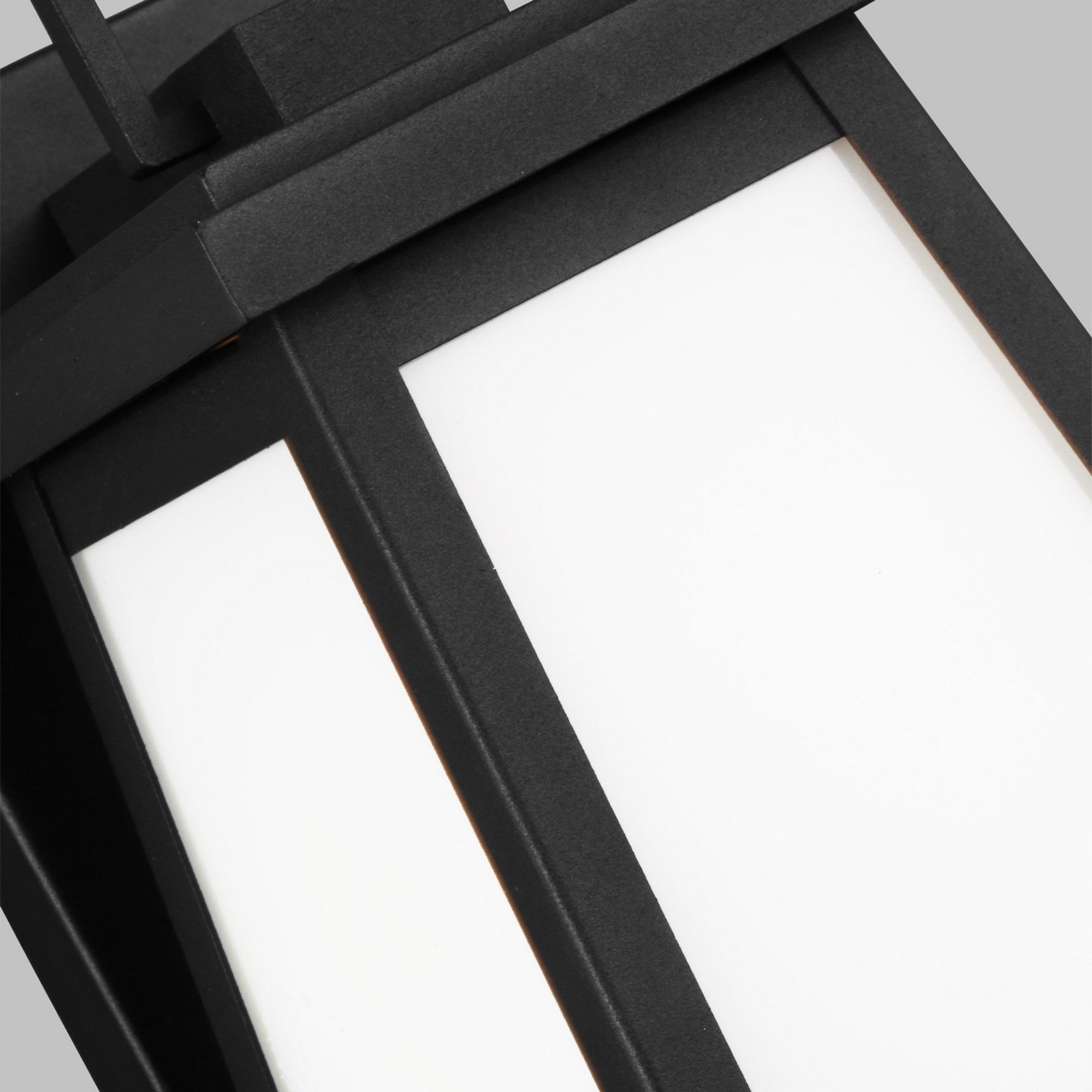Founders 12" Small Outdoor Wall Lantern, Black Finish - Bees Lighting