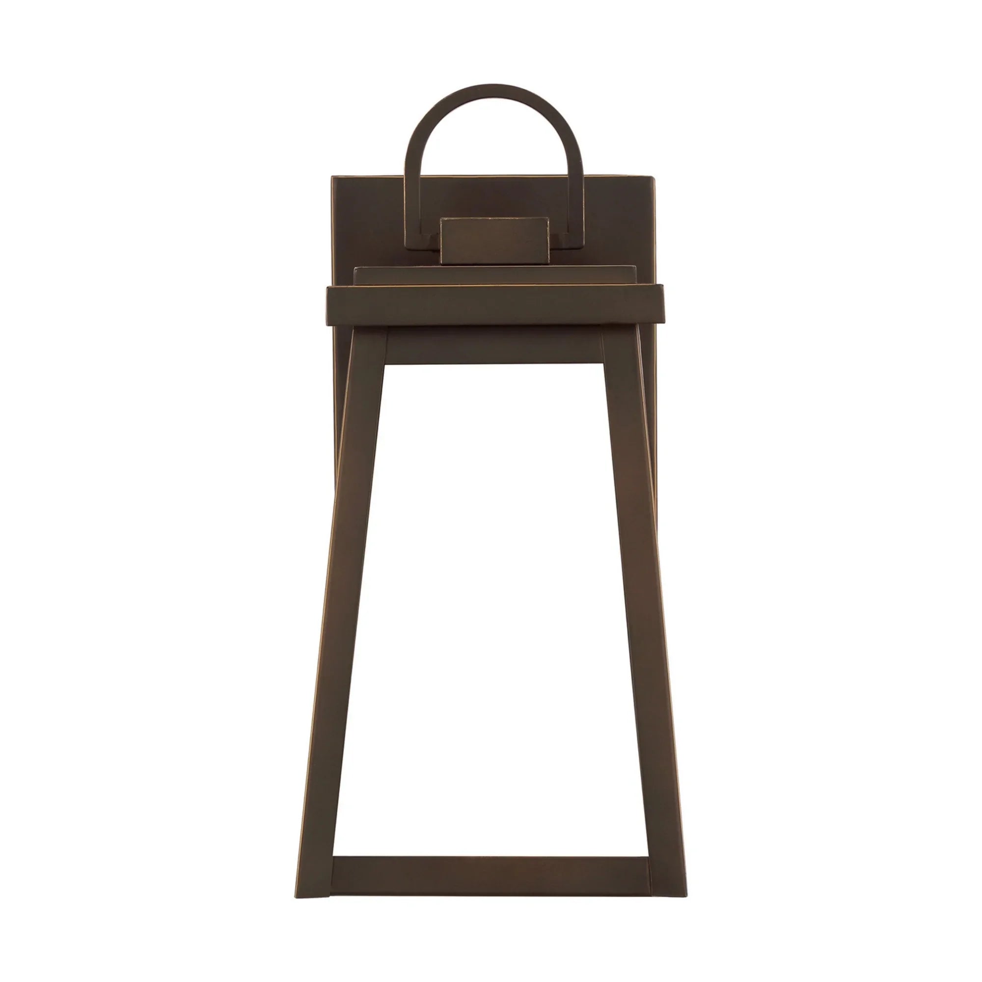 Founders 12" Small Outdoor Wall Lantern, Antique Bronze Finish - Bees Lighting