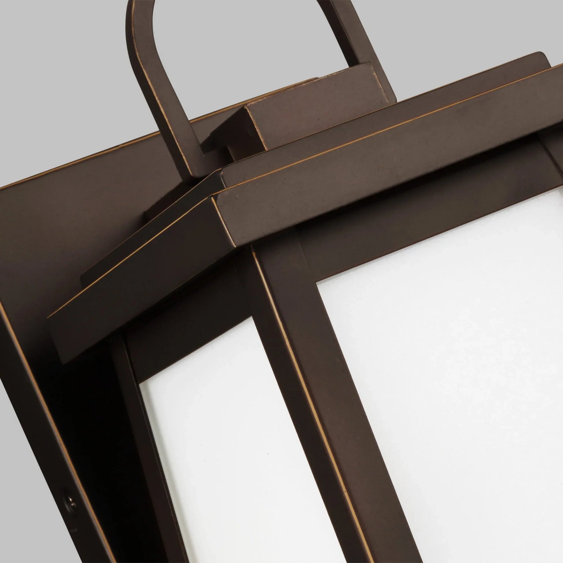 Founders 12" Small Outdoor Wall Lantern, Antique Bronze Finish - Bees Lighting