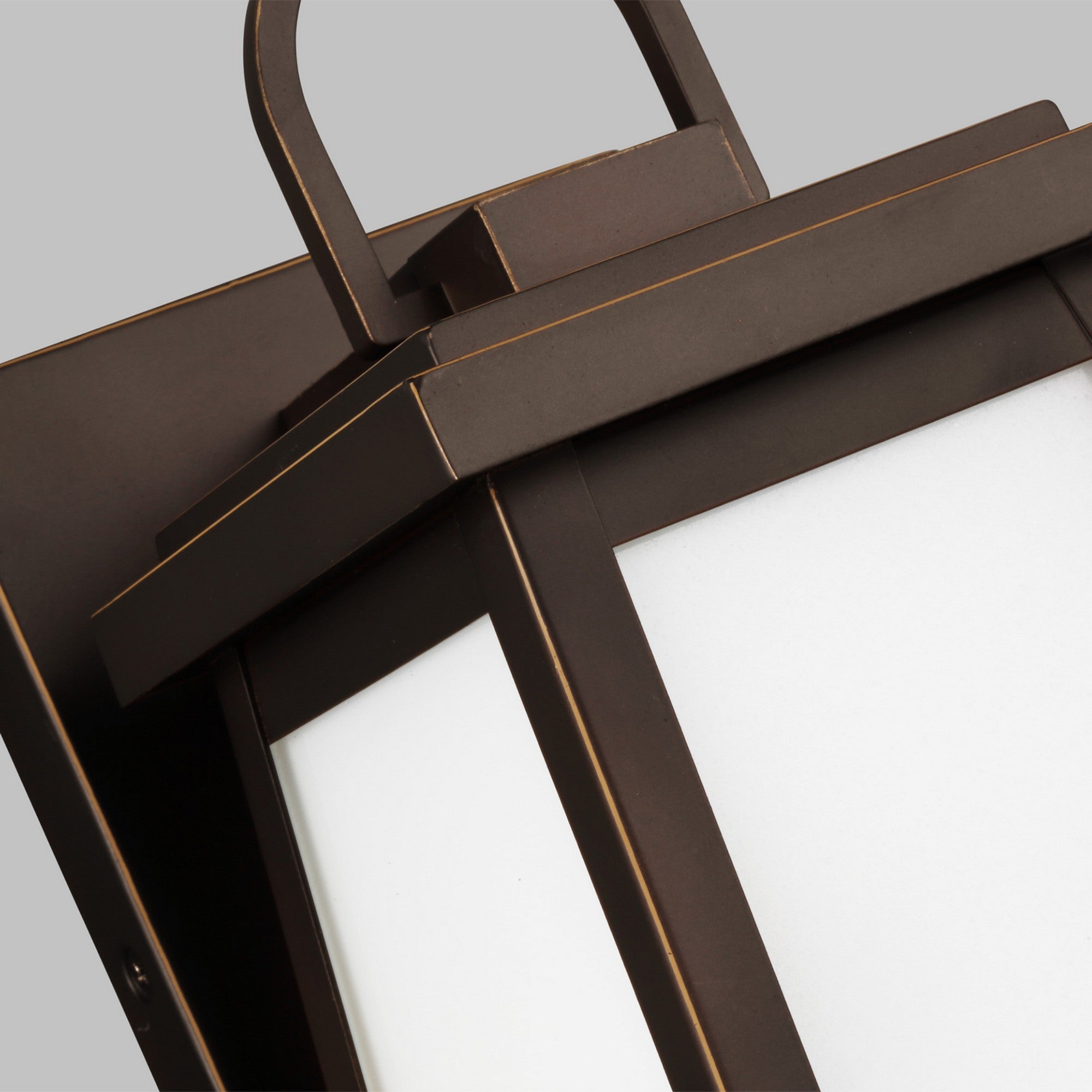 Founders 12" Small LED Outdoor Wall Lantern, Antique Bronze Finish - Bees Lighting