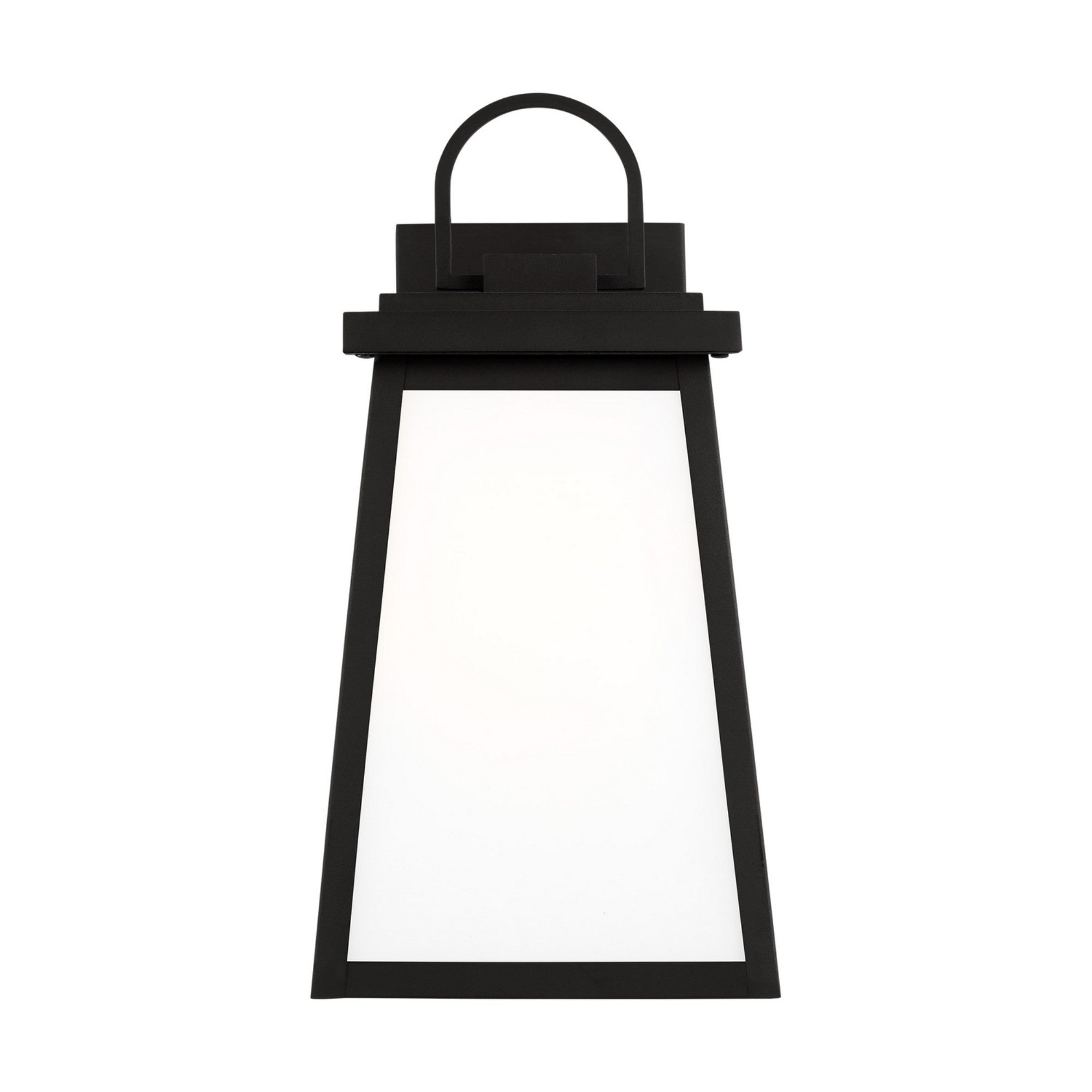 Founders 14" Medium LED Outdoor Wall Lantern, Black Finish - Bees Lighting