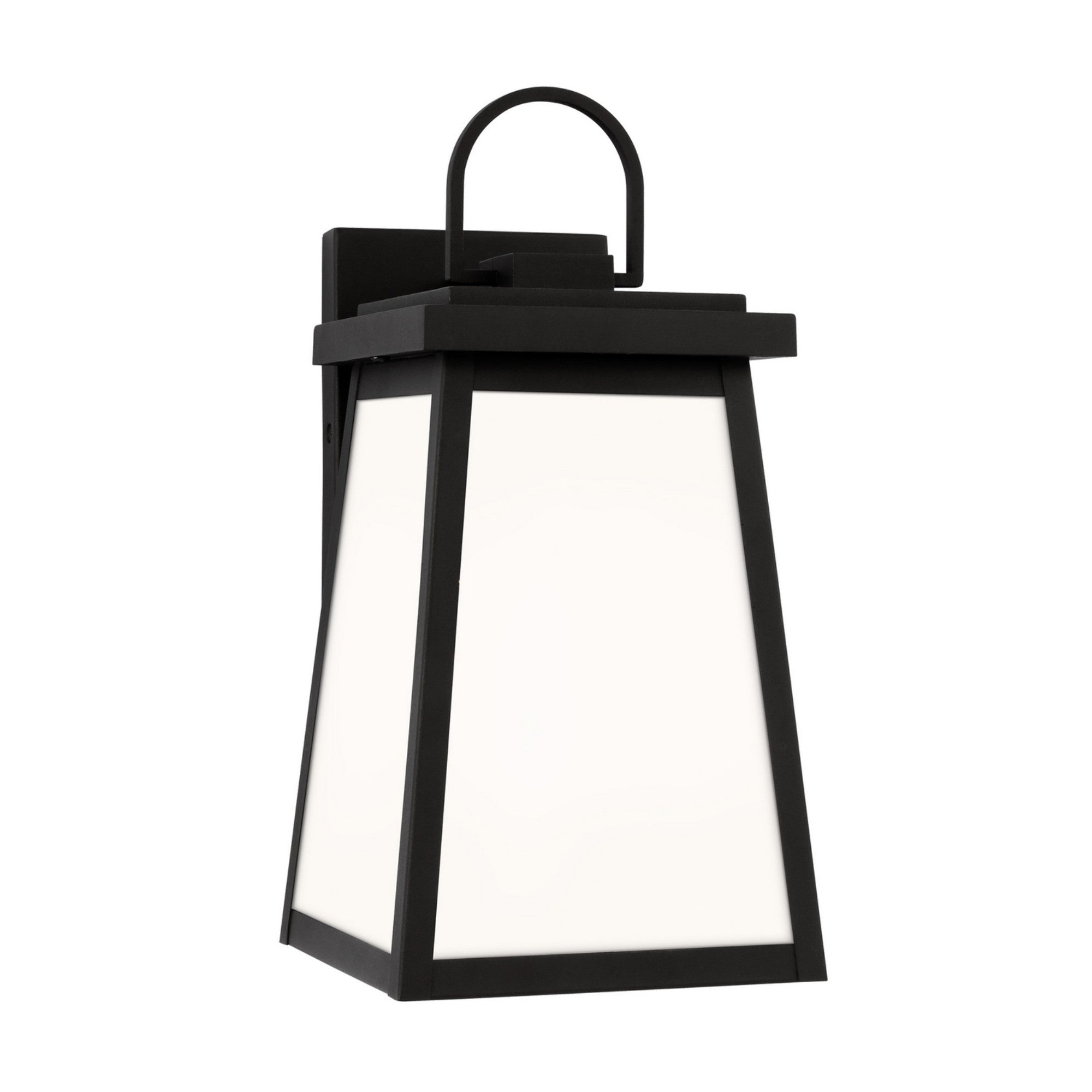 Founders 14" Medium LED Outdoor Wall Lantern, Black Finish - Bees Lighting