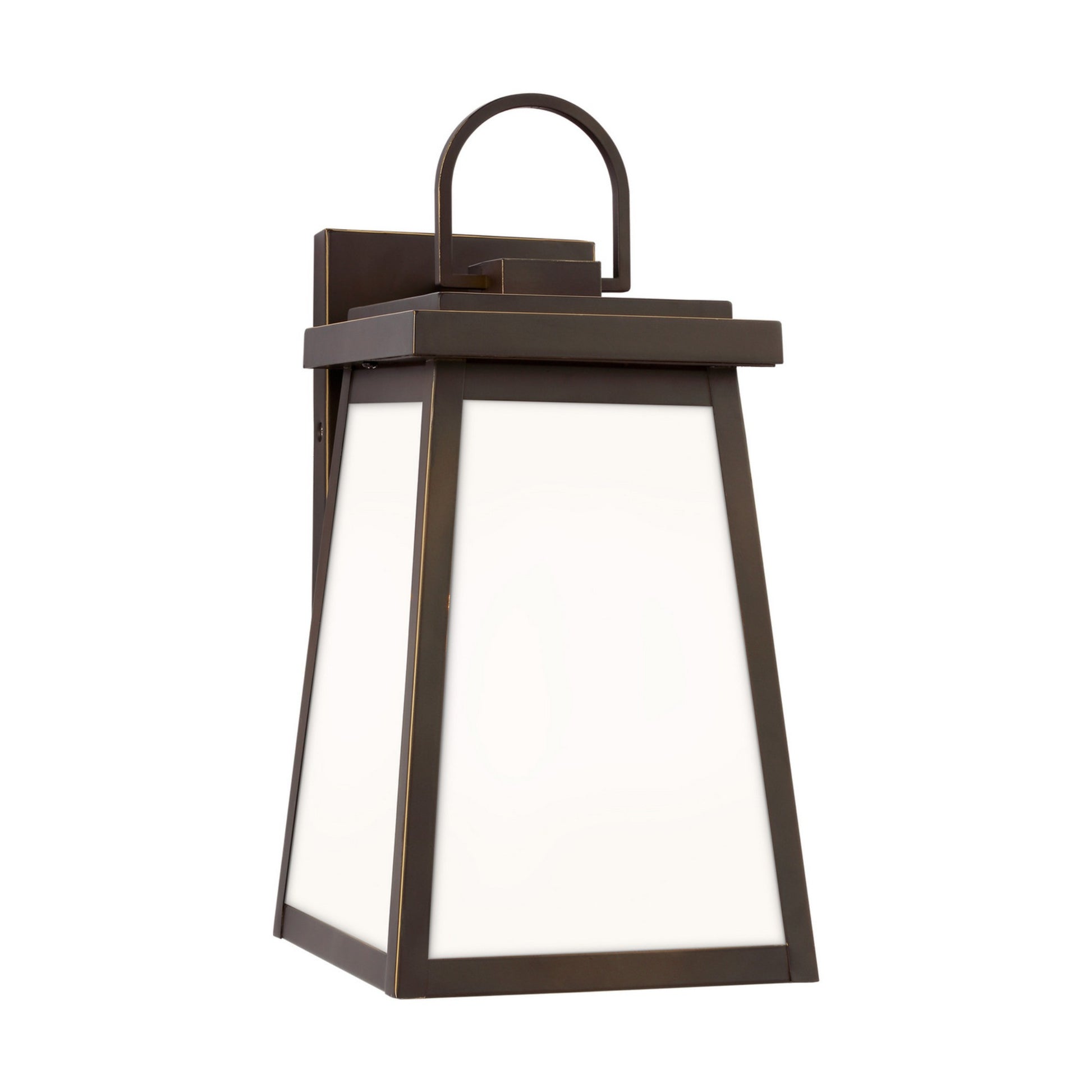 Founders 14" Medium LED Outdoor Wall Lantern, Antique Bronze Finish - Bees Lighting