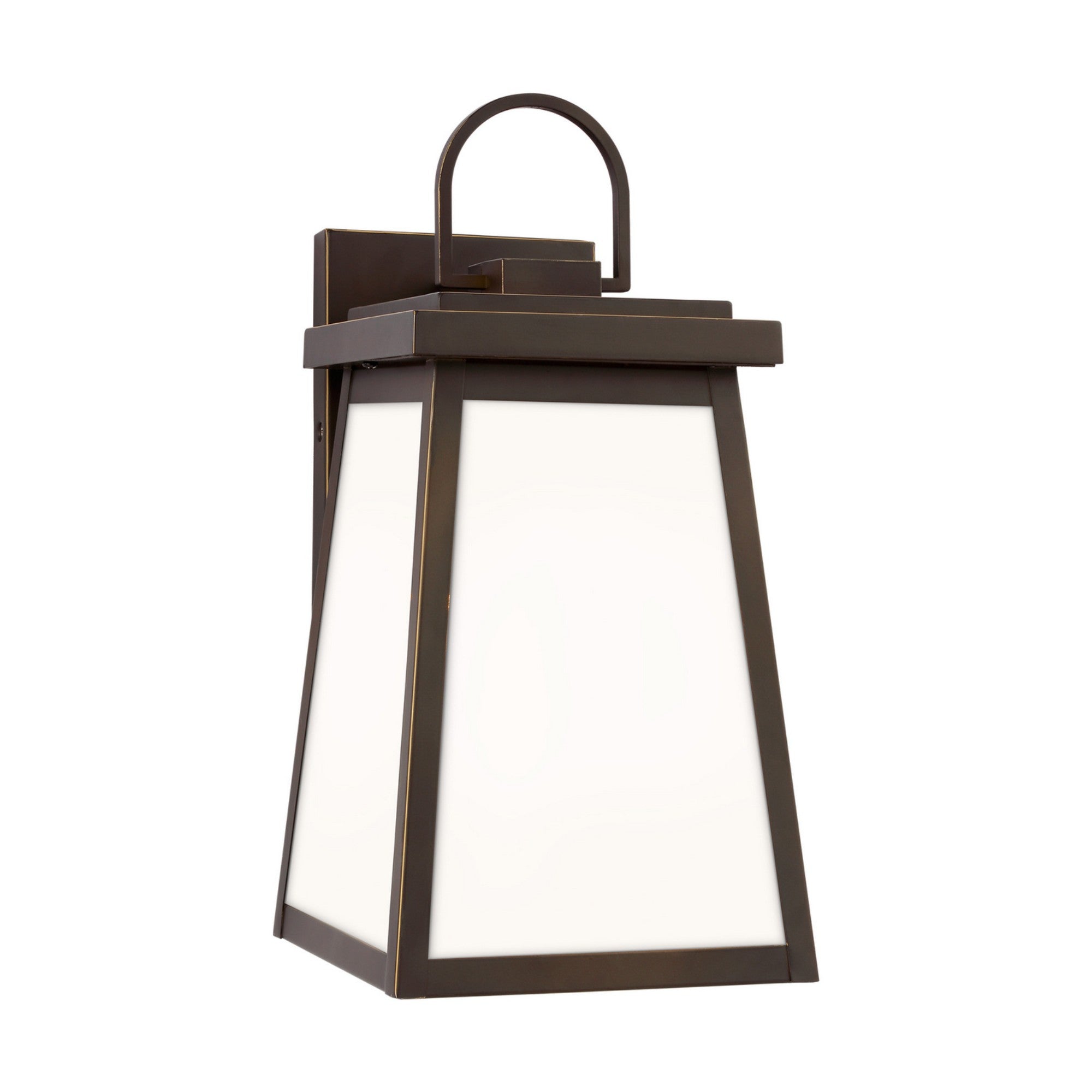 Founders 14" Medium LED Outdoor Wall Lantern, Antique Bronze Finish - Bees Lighting