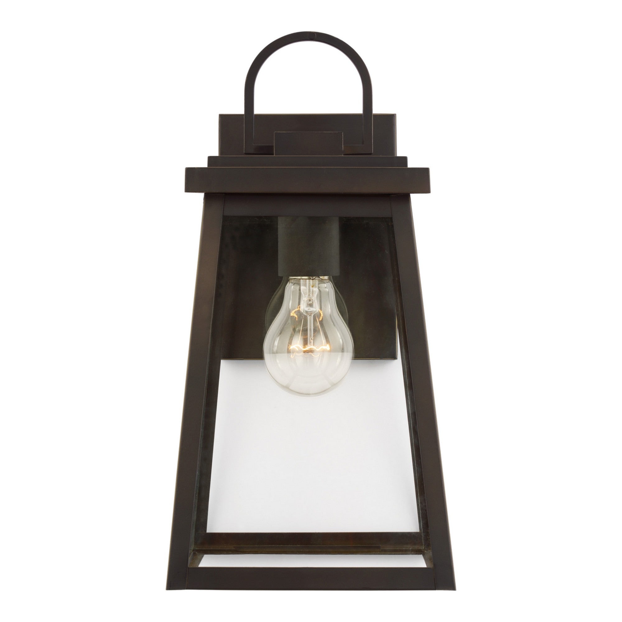 Founders 14" Medium LED Outdoor Wall Lantern, Antique Bronze Finish - Bees Lighting