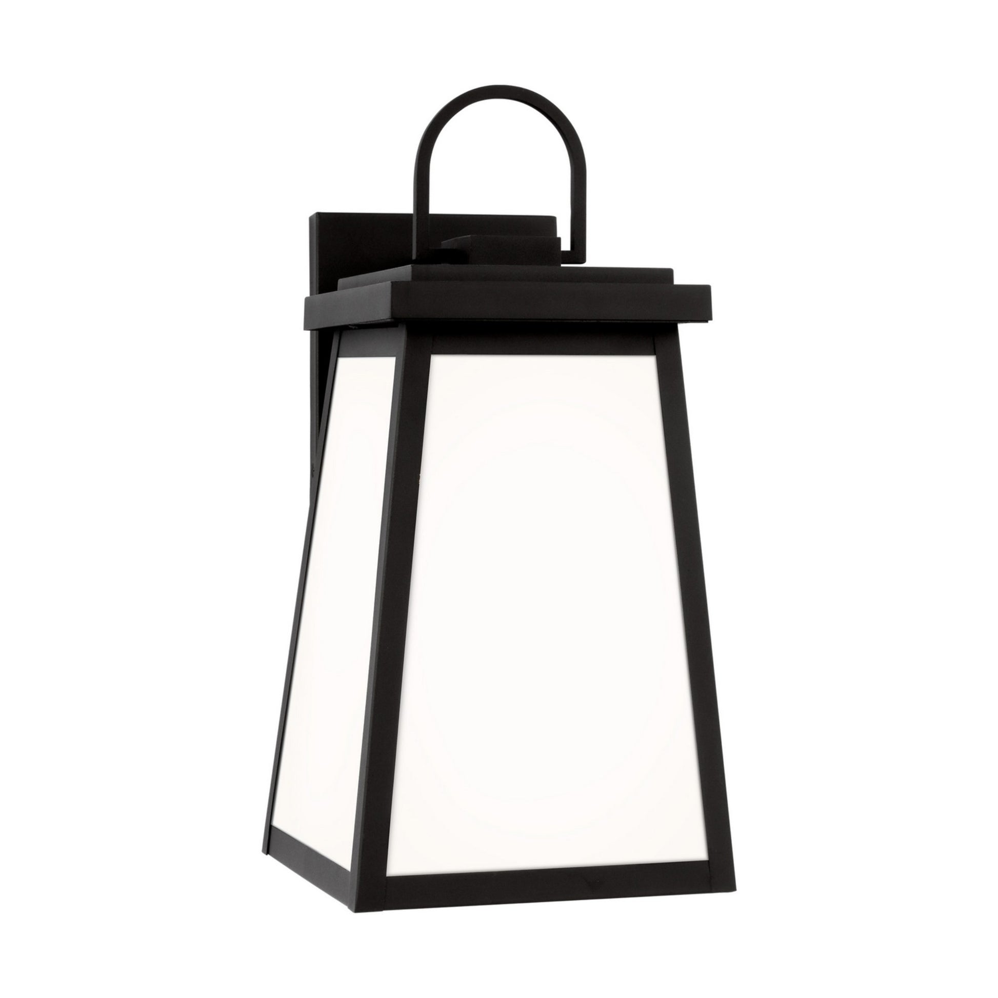 Founders 18" Large Outdoor Wall Lantern, Black Finish - Bees Lighting