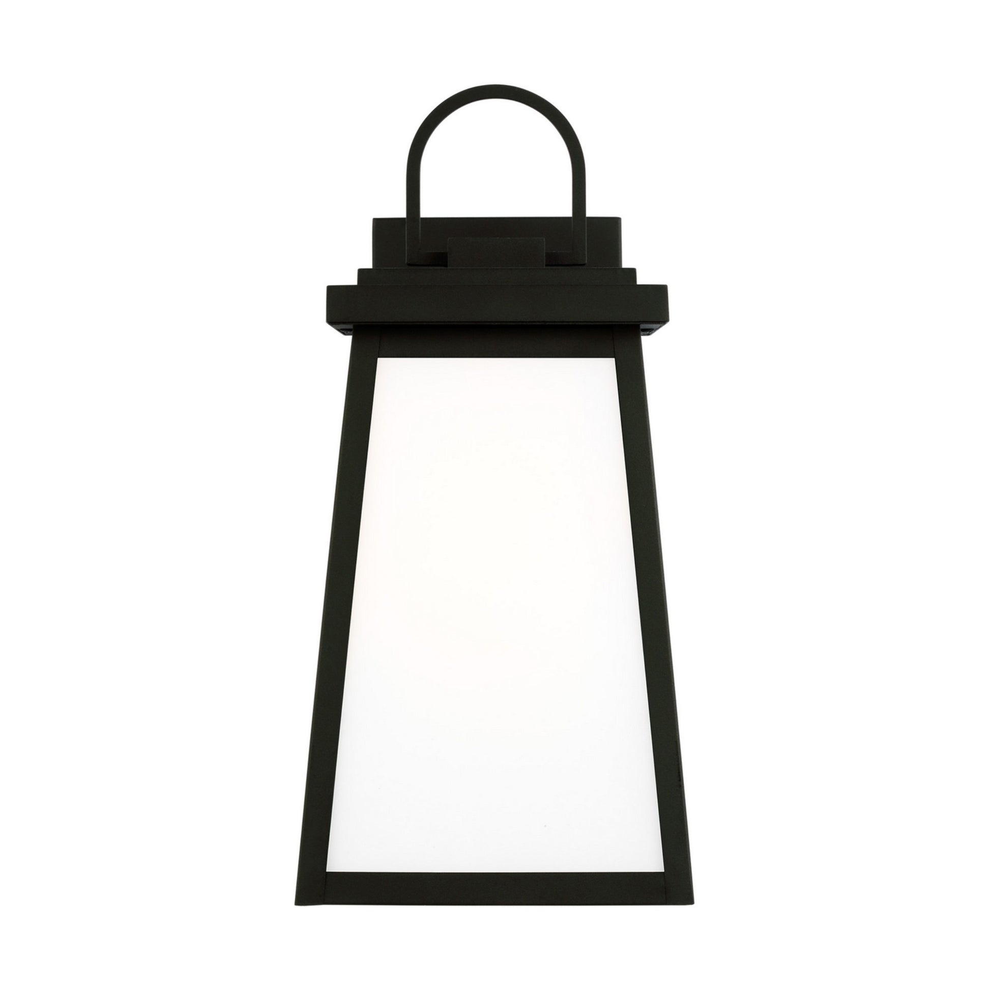 Founders 18" Large Outdoor Wall Lantern, Black Finish - Bees Lighting