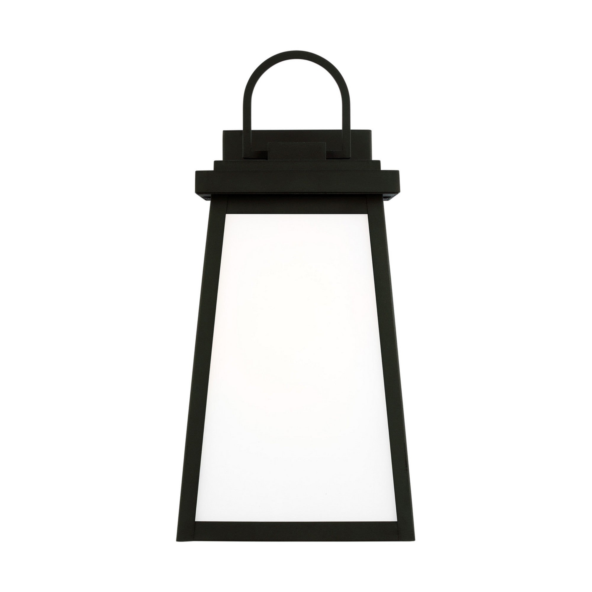 Founders 18" Large Outdoor Wall Lantern, Black Finish - Bees Lighting